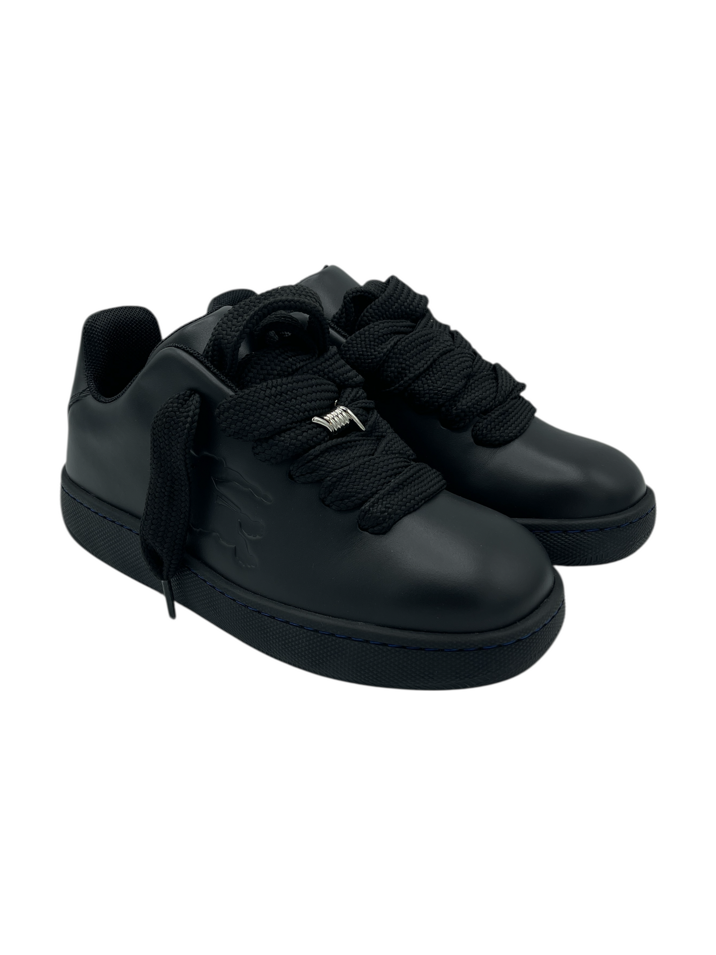 Burberry Black Leather Box Sneakers 9.5 M / 11 W
