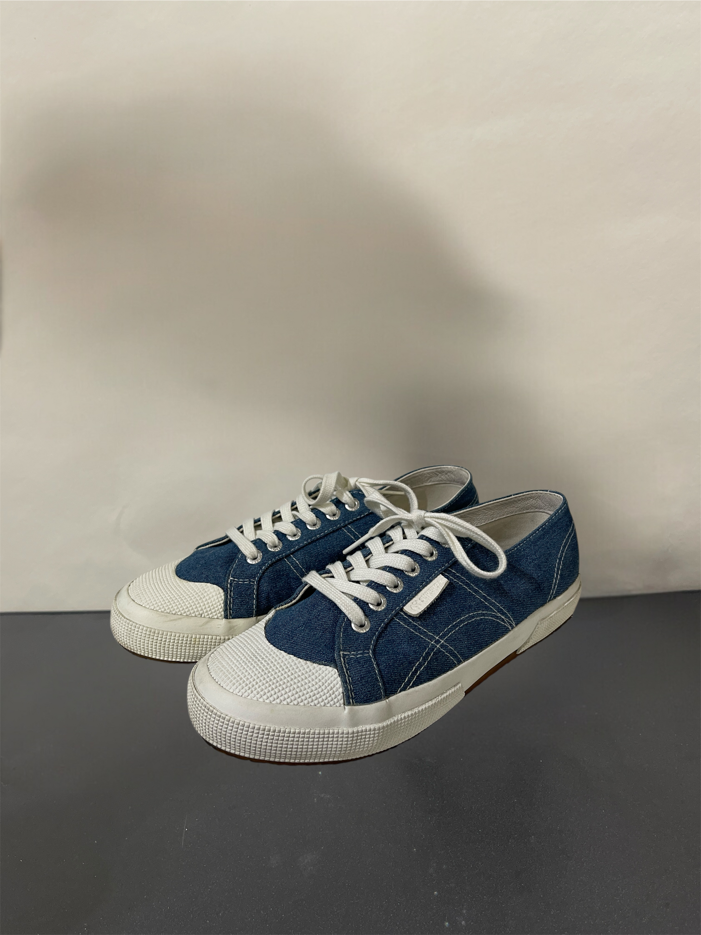 Superga x Sandro Denim Cap Toe Low Top Sneakers 8 M / 9.5 W