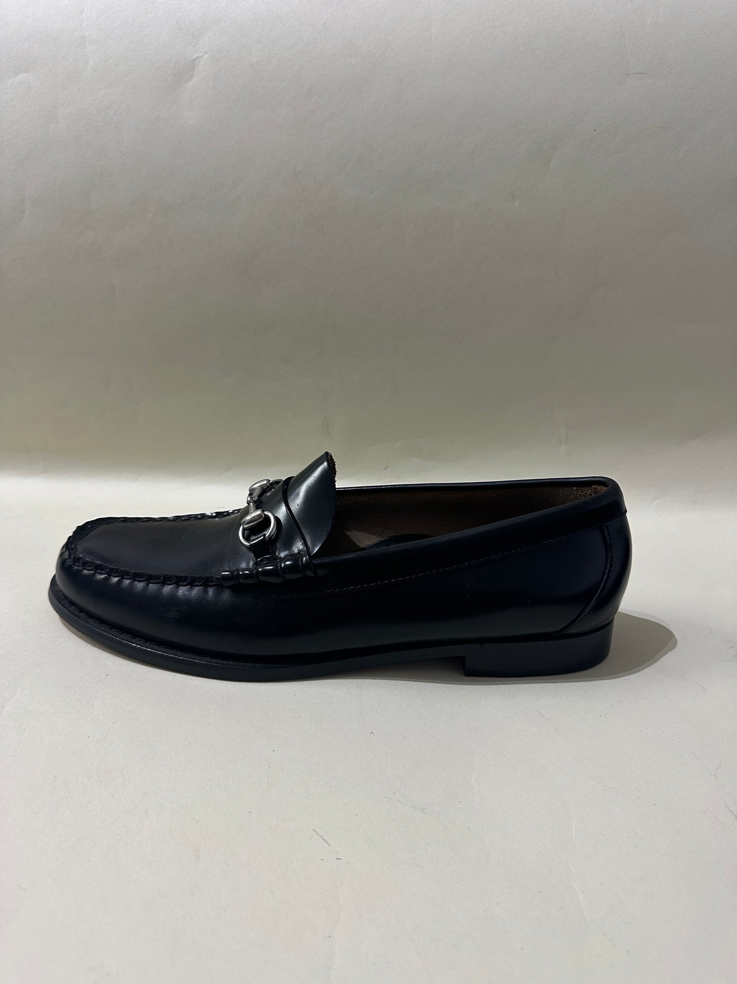 G.H. Bass Black Leather Horsebit Loafers 10.5 M / 12 W
