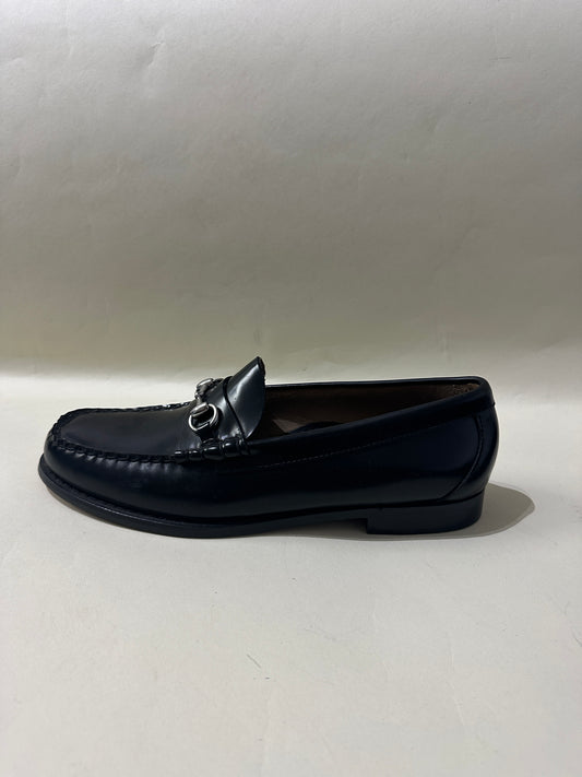 G.H. Bass Black Leather Horsebit Loafers 10.5 M / 12 W