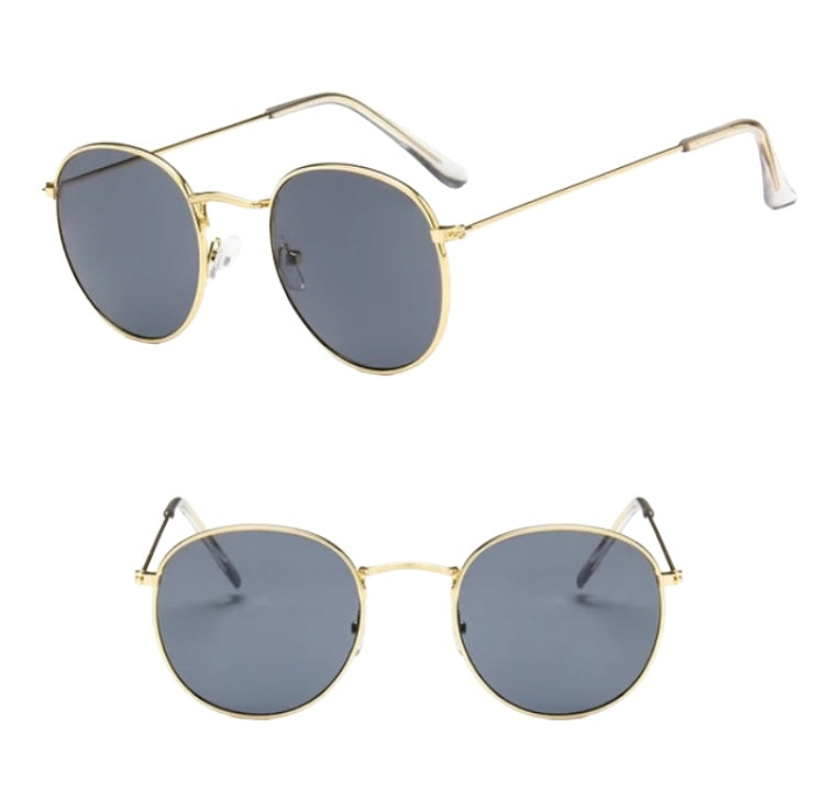 Wire Frame Circular Lens Sunglasses