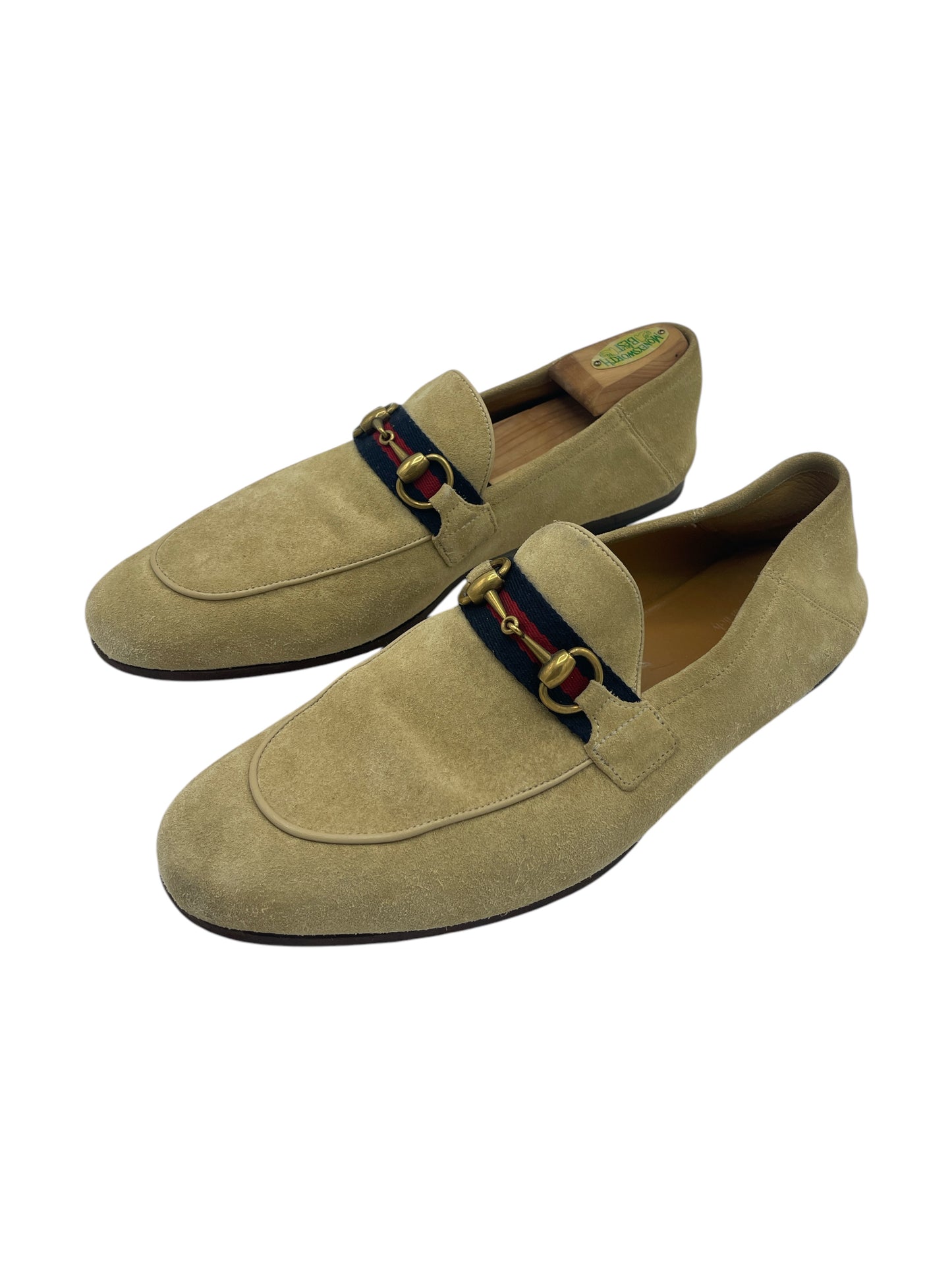 Gucci Light Tan Suede Horsebit Loafers 10 M / 11.5 W