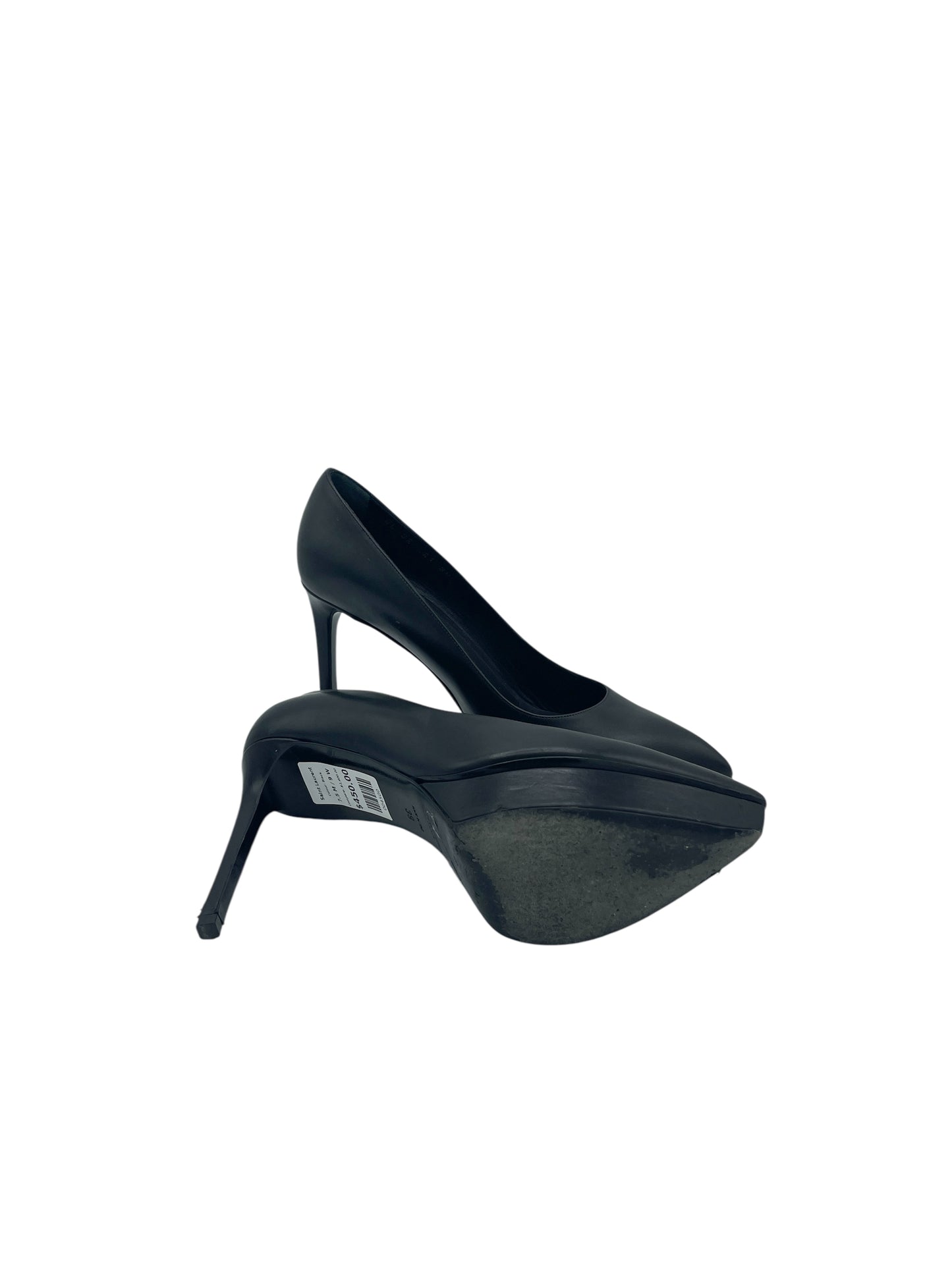 Saint Laurent Black Leather Pointed Toe Platform Pumps 7.5 M / 9 W