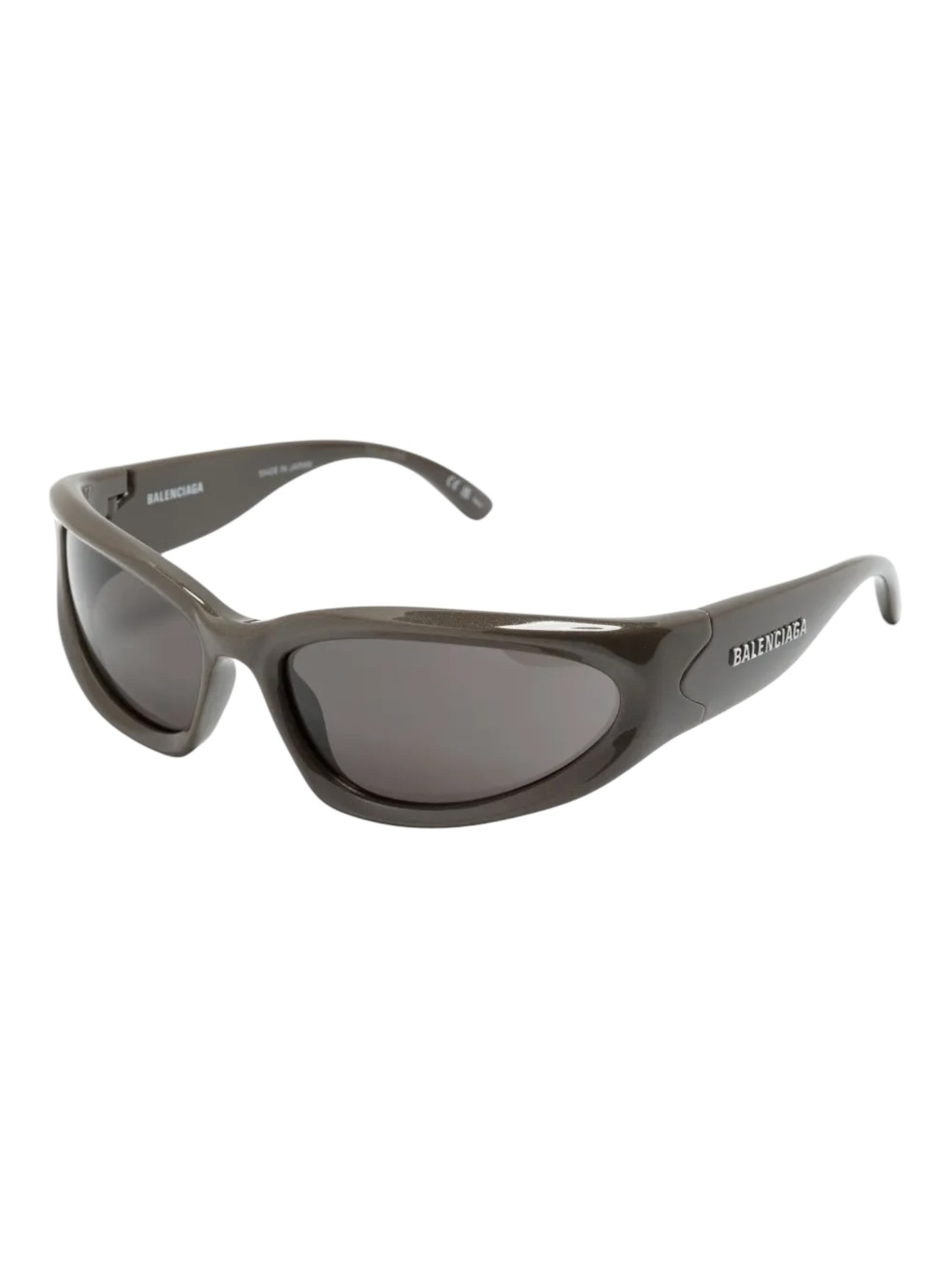 Balenciaga Grey Swift Oval Sunglasses