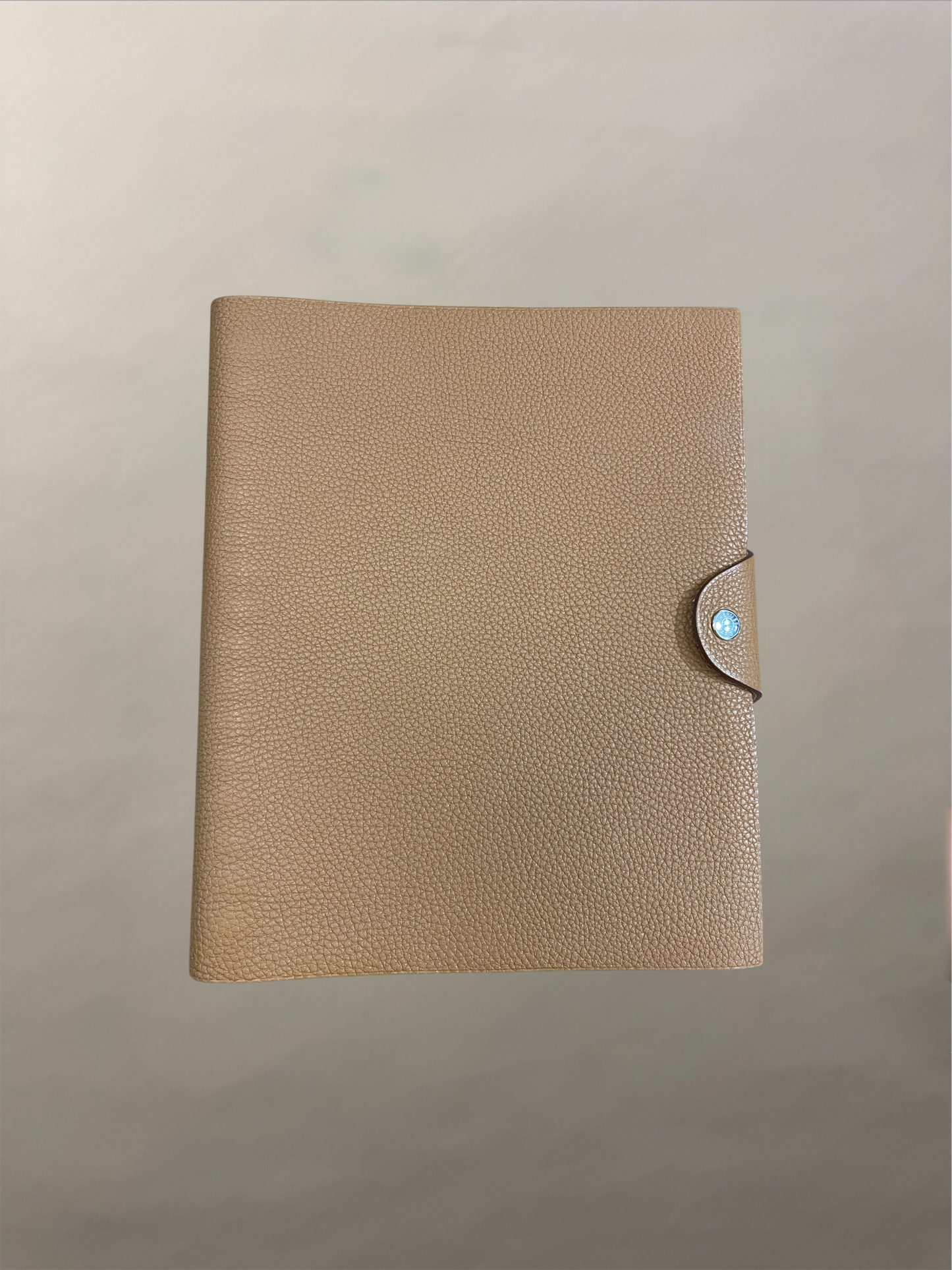 Hermes Light Brown Togo Calfskin Ulysse Notebook