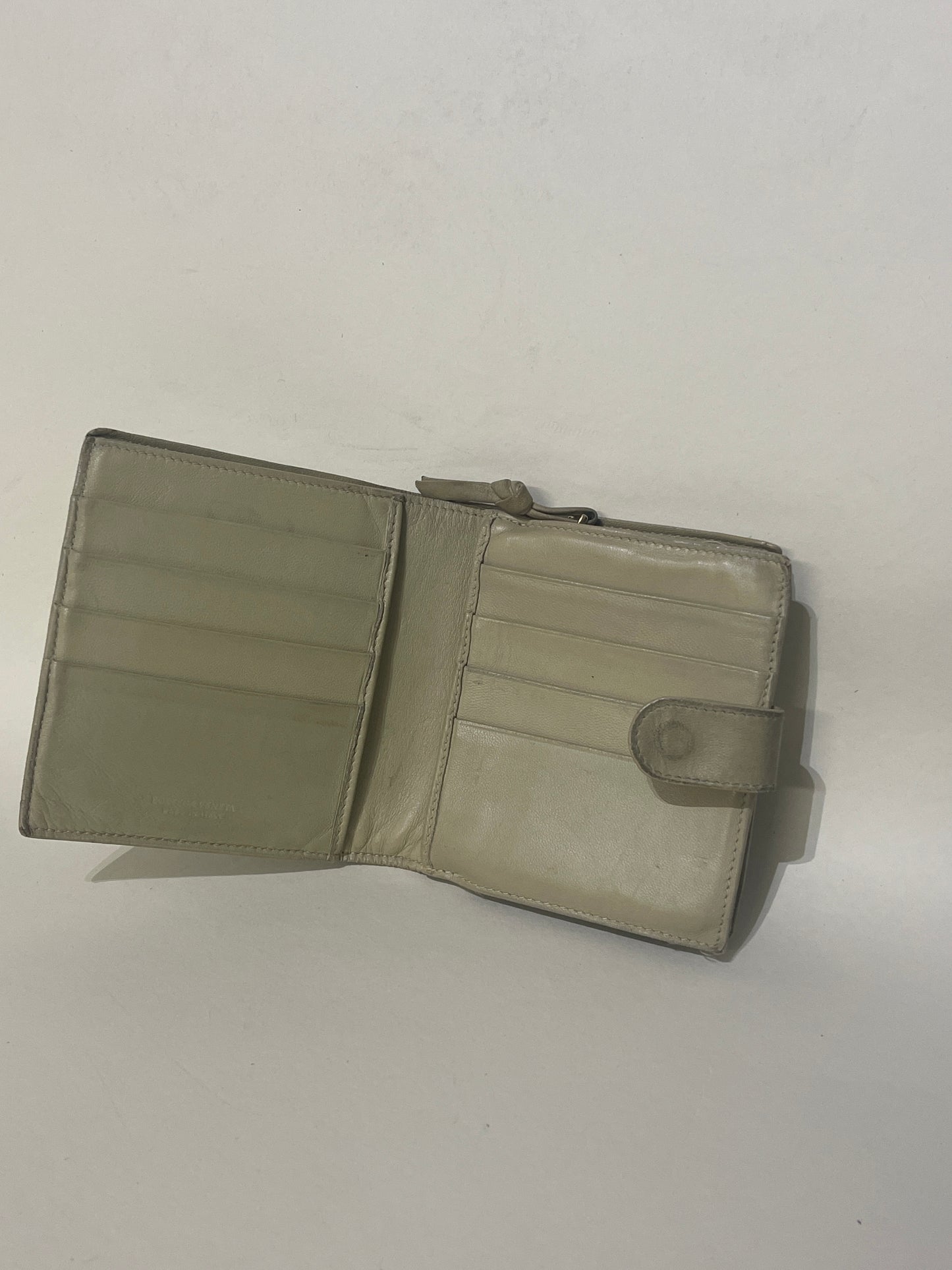 Bottega Veneta Natural Intrecciato Leather Bifold Wallet