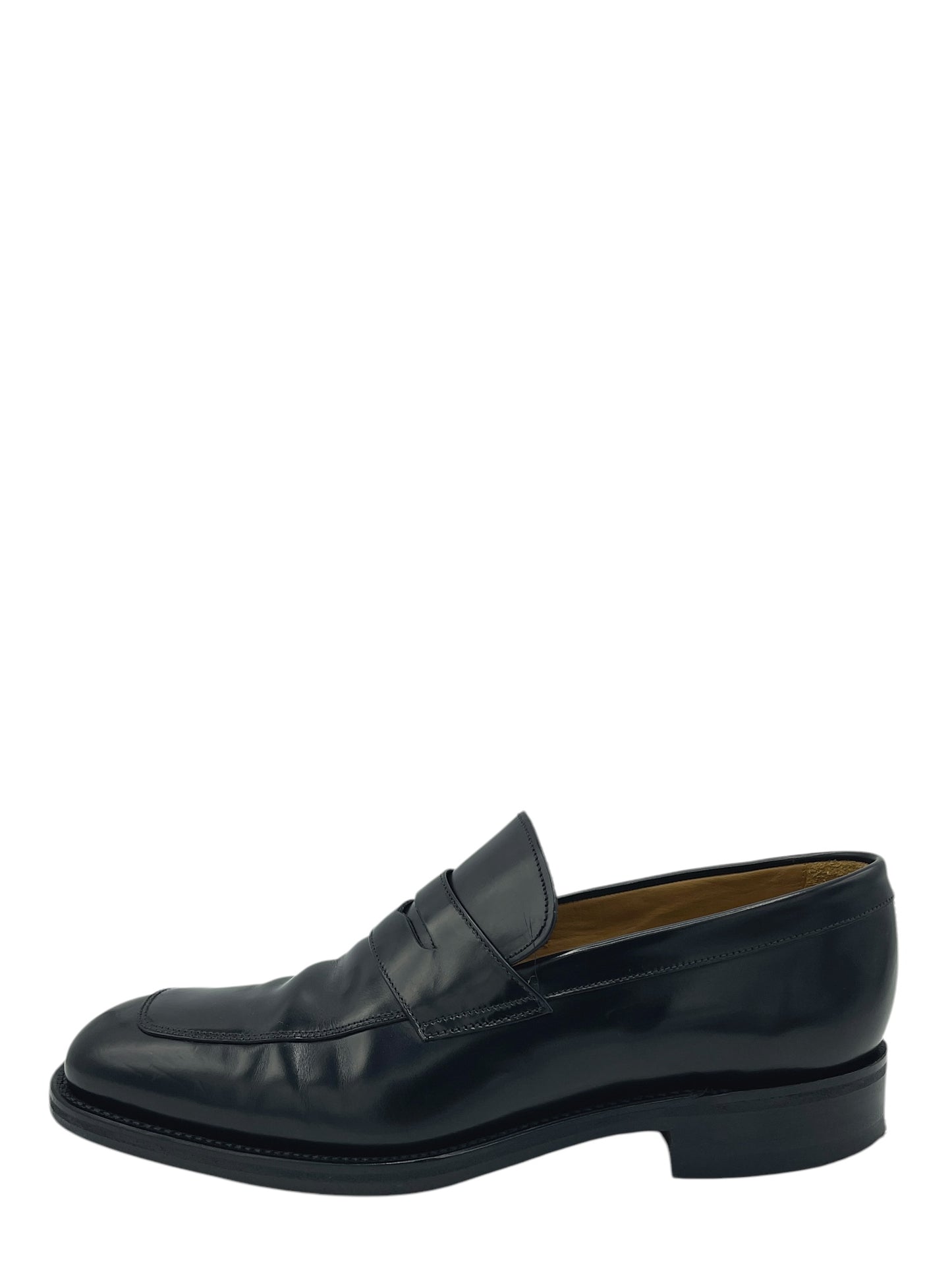 Loake Black Leather Brecon Square Toe Loafers US10.5