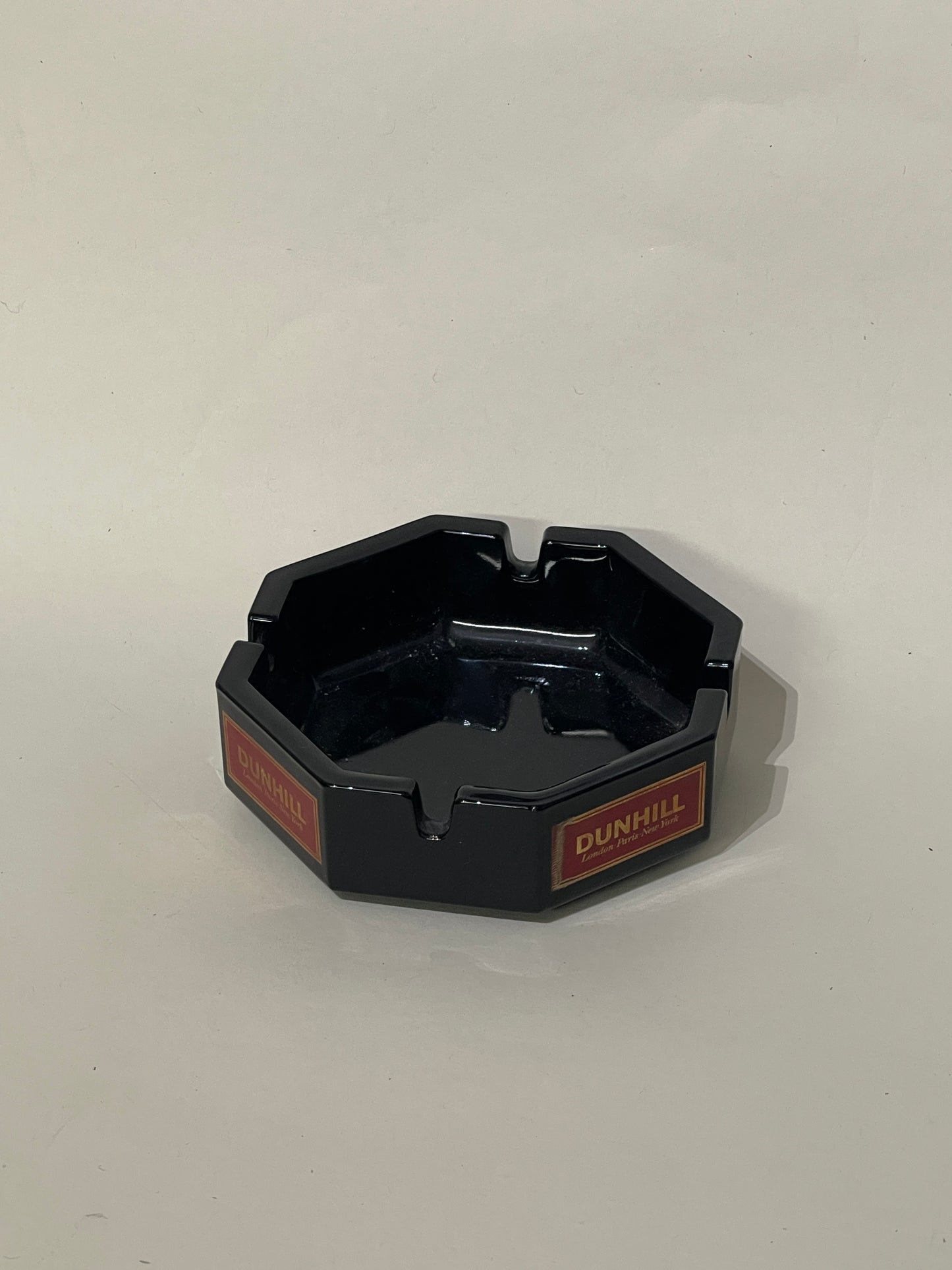 Dunhill Black & Red Ceramic Ashtray