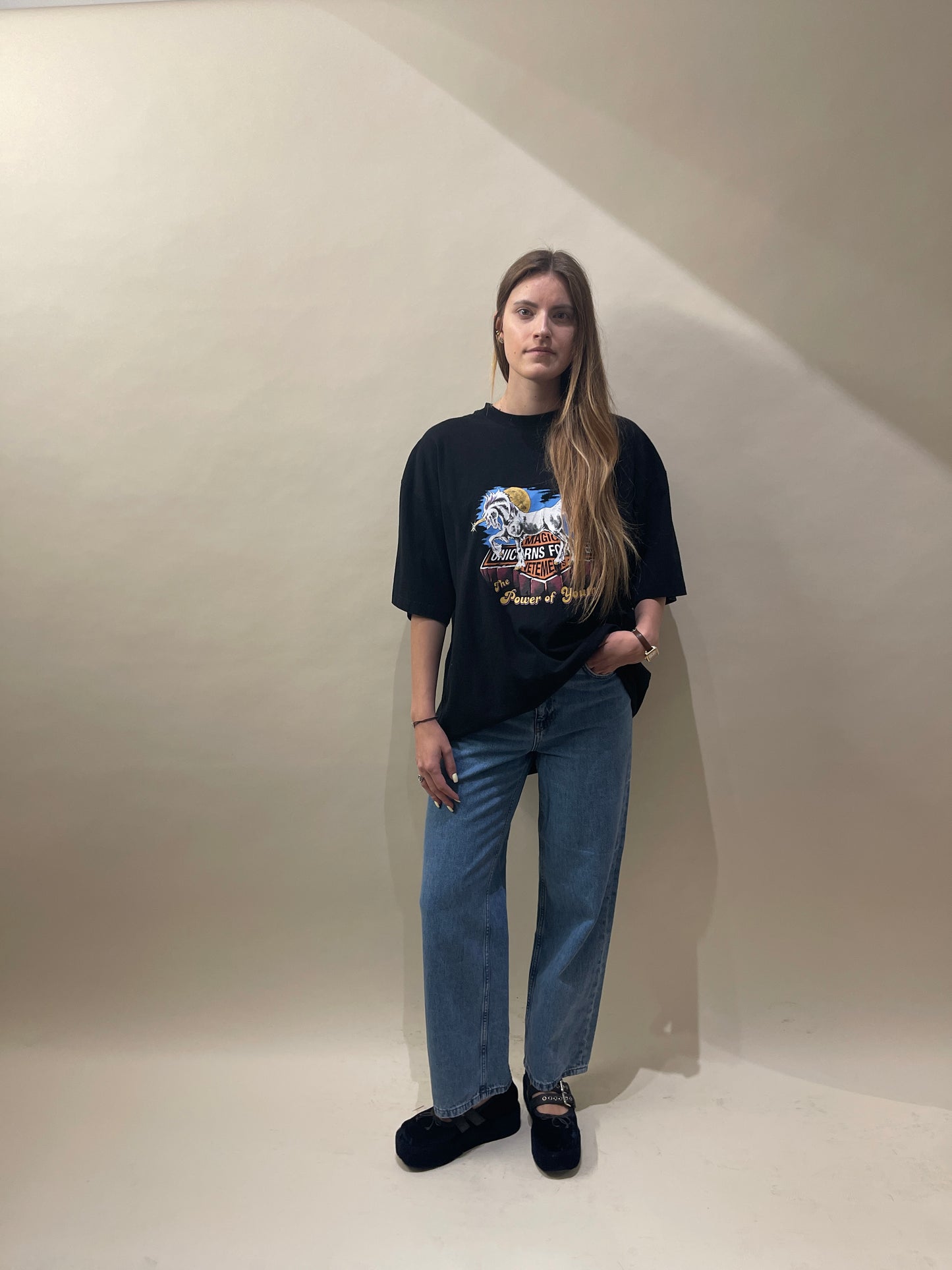 Vetements Black Cotton 'Magic Unicorns Forever' SS T-Shirt Medium - M
