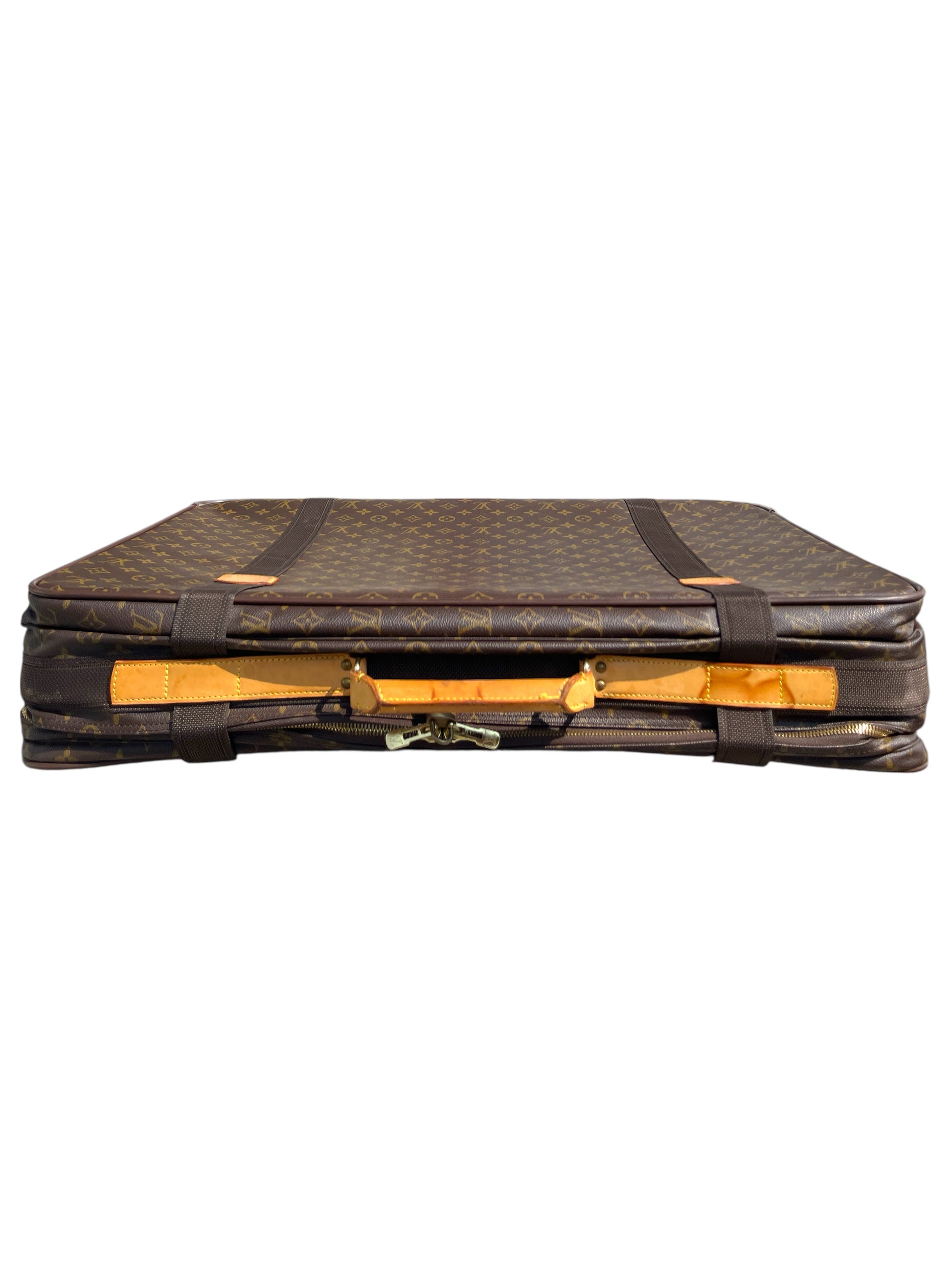 Louis Vuitton Brown Danier Coated Canvas Satellite Suitcase- Genuine Design 2