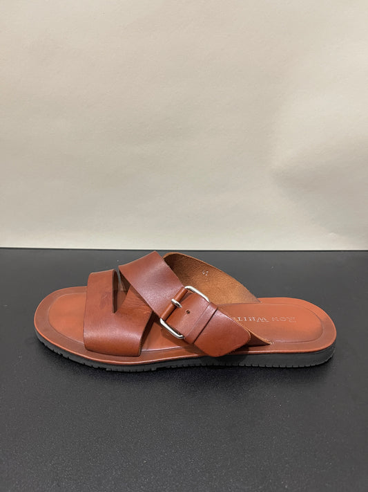 Ron White Cognac Leather Sandals 8 M / 9.5 W