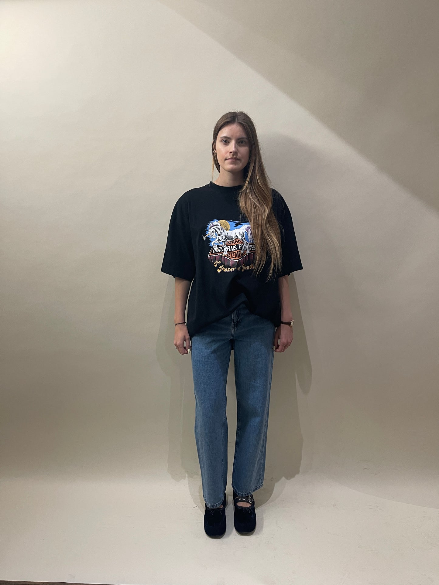 Vetements Black Cotton 'Magic Unicorns Forever' SS T-Shirt Medium - M