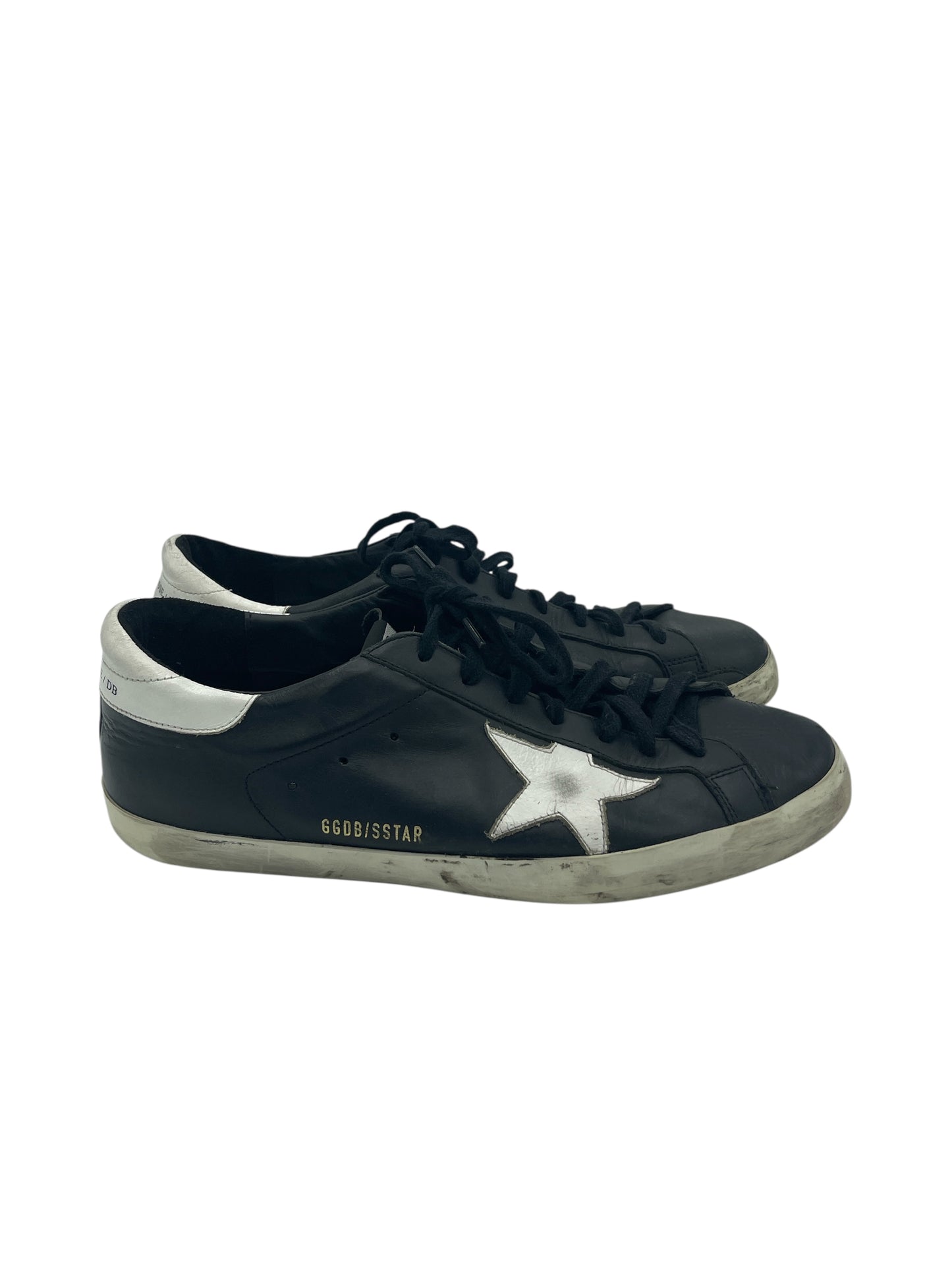 Golden Goose Black & White Leather Super-Star Sneakers 10 M / 11.5 W