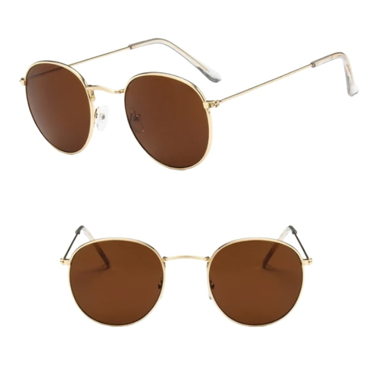 Wire Frame Circular Lens Sunglasses