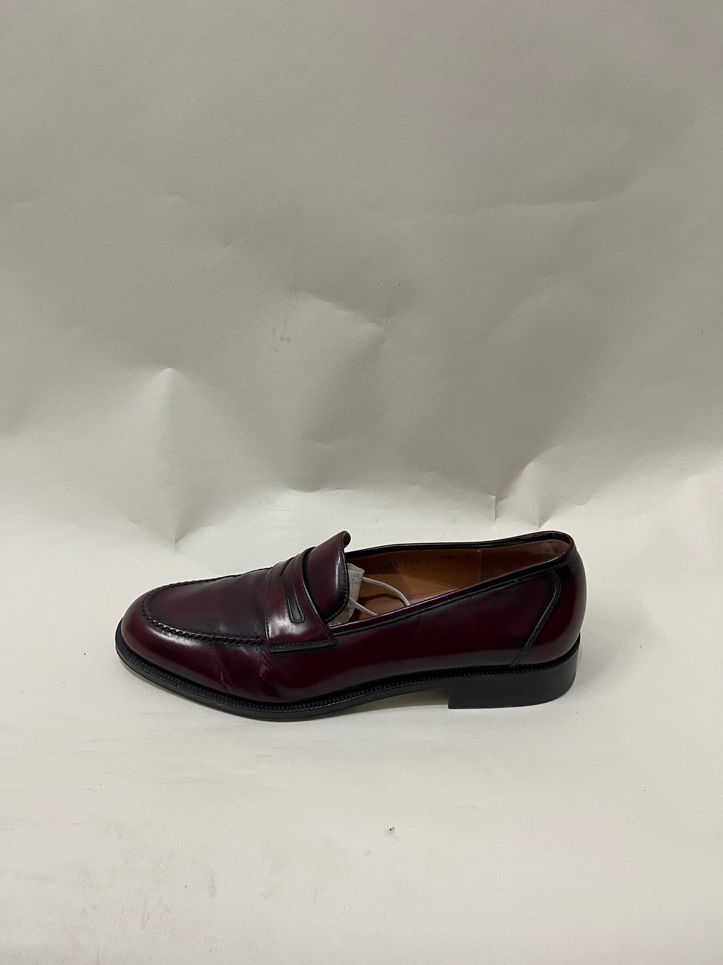 Salvatore Ferragamo Oxblood Leather Penny Loafers 7.5 M / 9 W