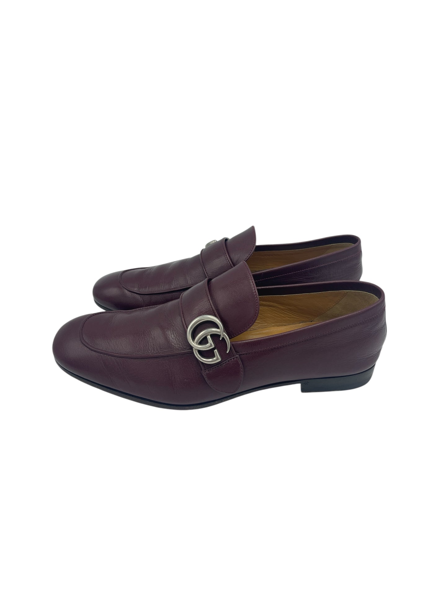 Gucci Eggplant Leather Donnie Loafers 9.5 M / 11 W