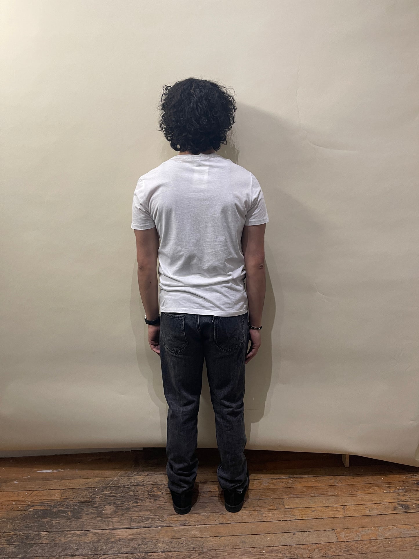 McQ Alexander McQueen White Off-Center Logo SS T-Shirt Small - S