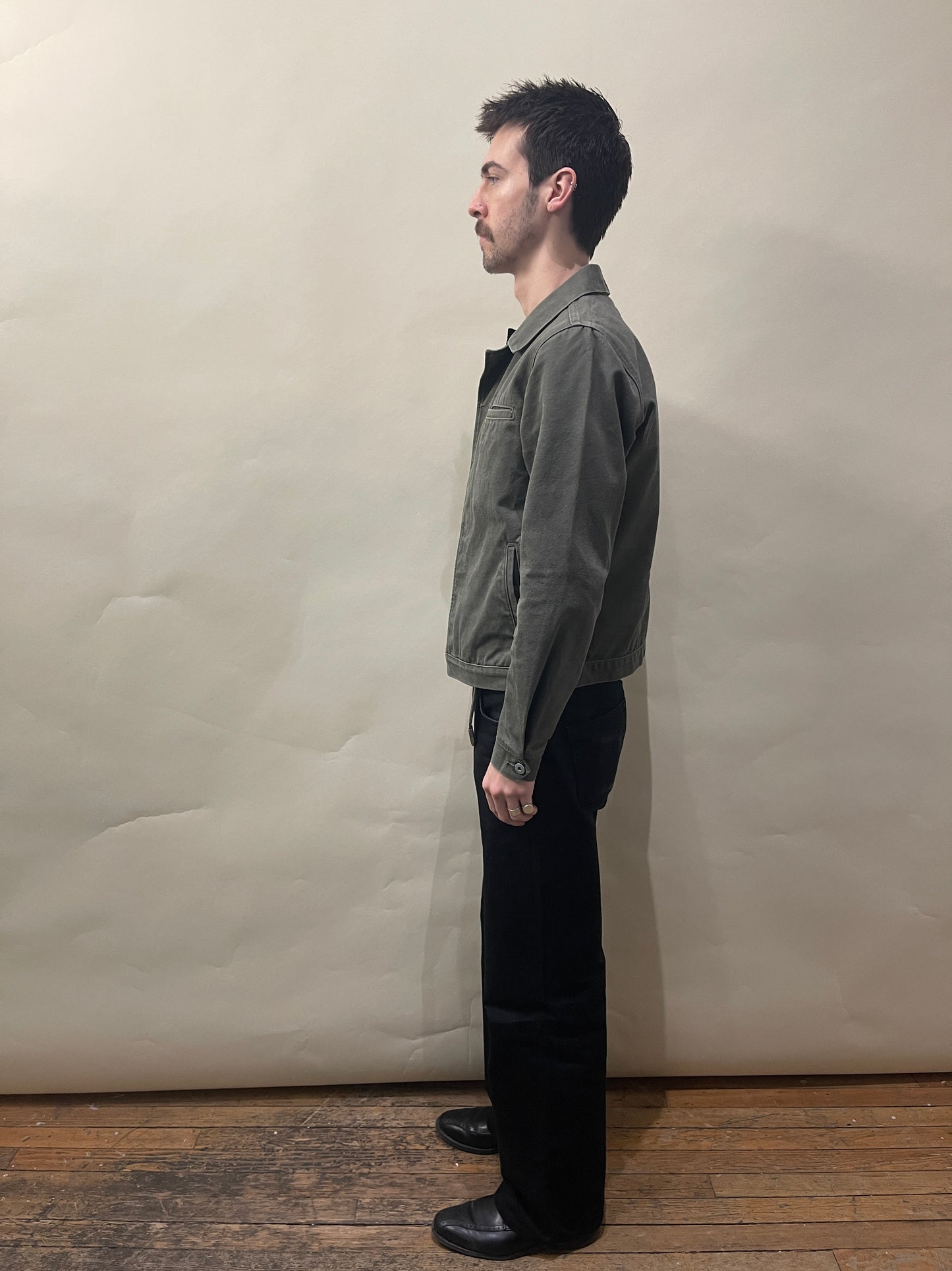 Rogue Territory Sage Green Canvas Tanker Jacket Medium - M