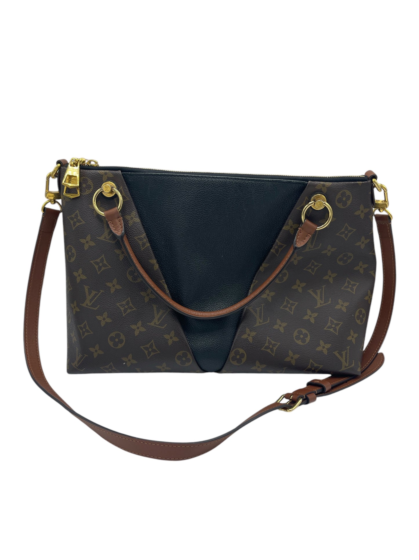 Louis Vuitton Black & Brown Monogram V Tote MM