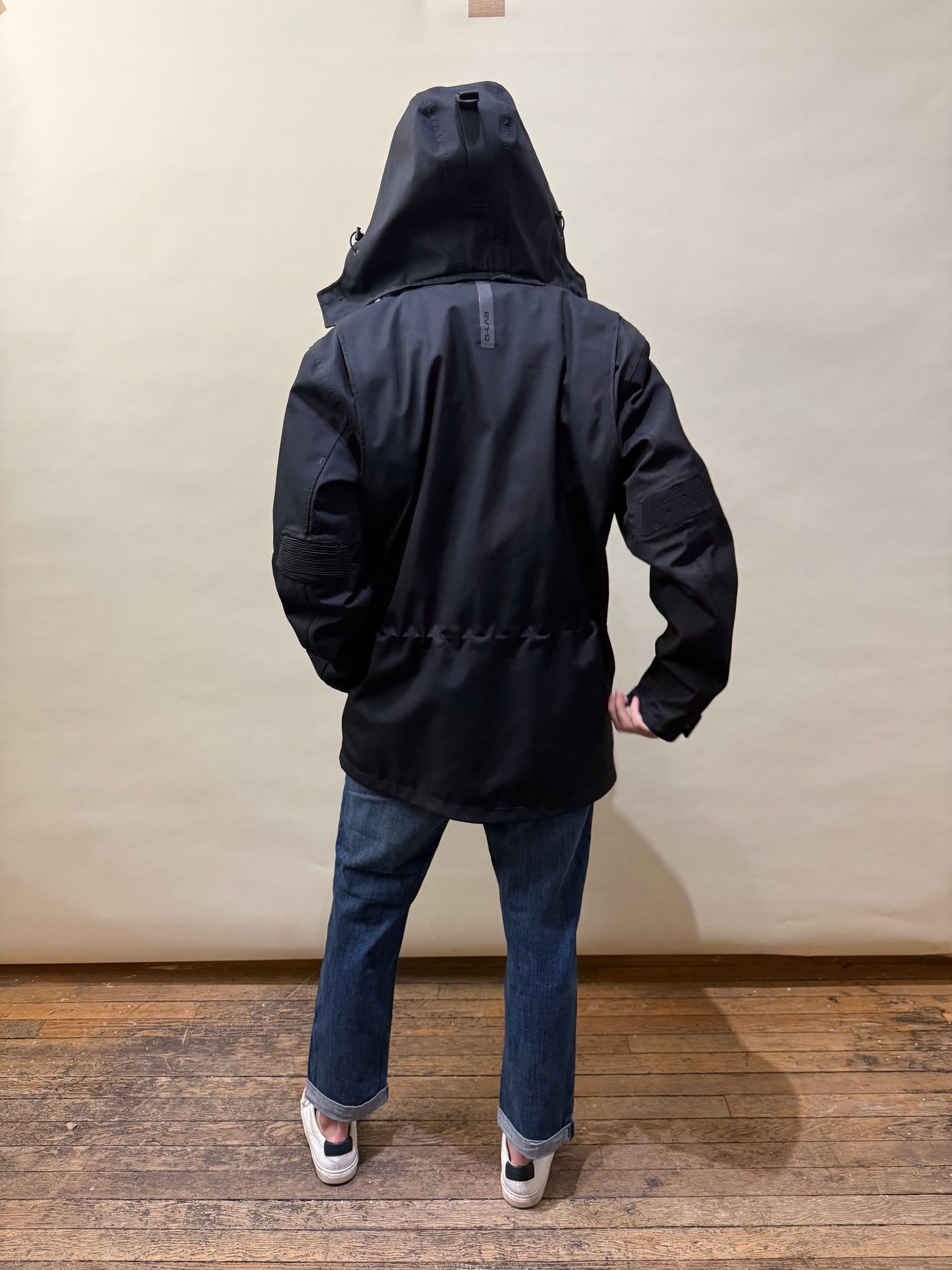 G-Lab Black Nylon 3 Pocket Coat XXL