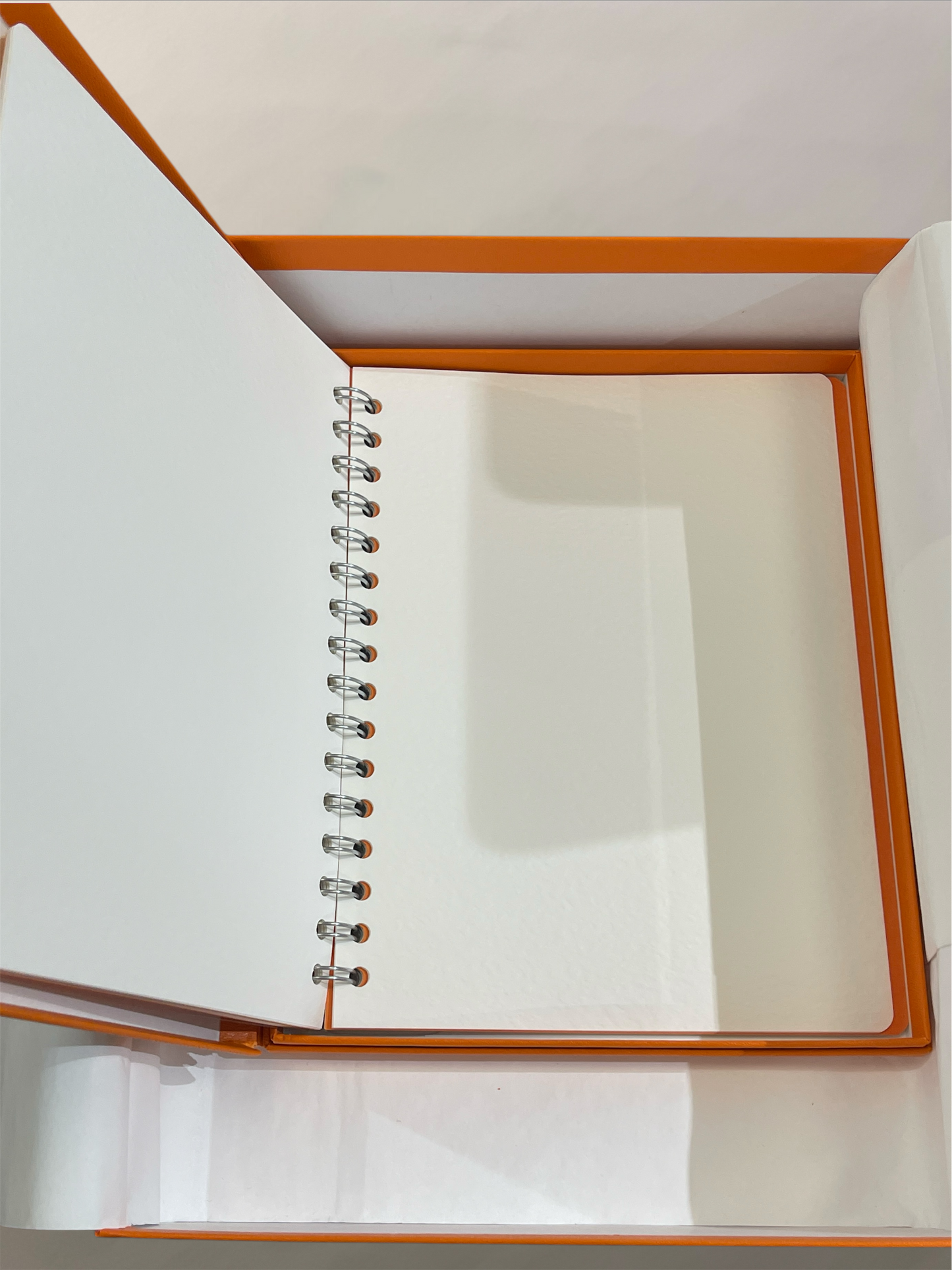 Hermes Light Brown Togo Calfskin Ulysse Notebook