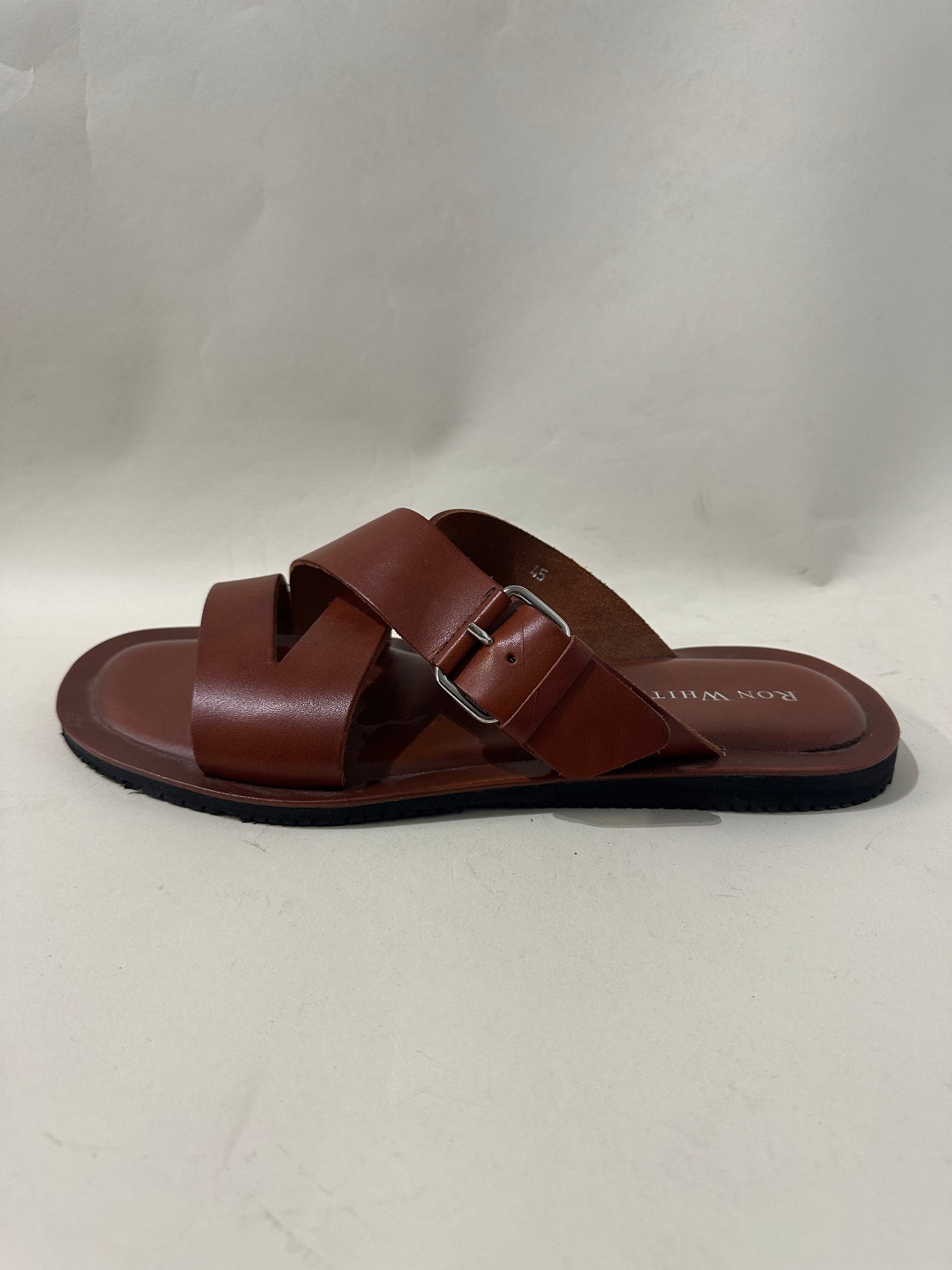 Ron White Cognac Leather Sandals 12 M / 13.5 W