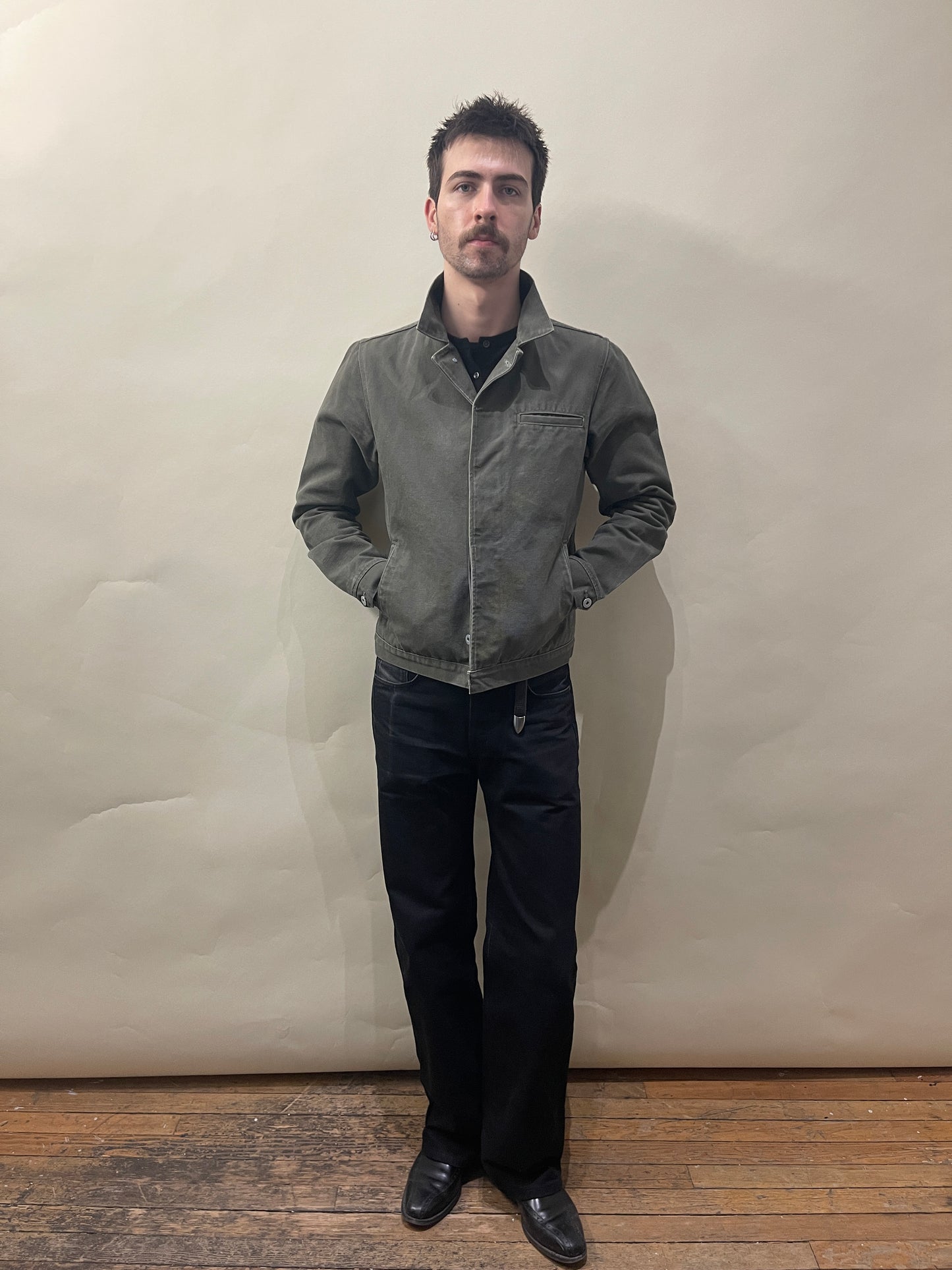 Rogue Territory Sage Green Canvas Tanker Jacket Medium - M