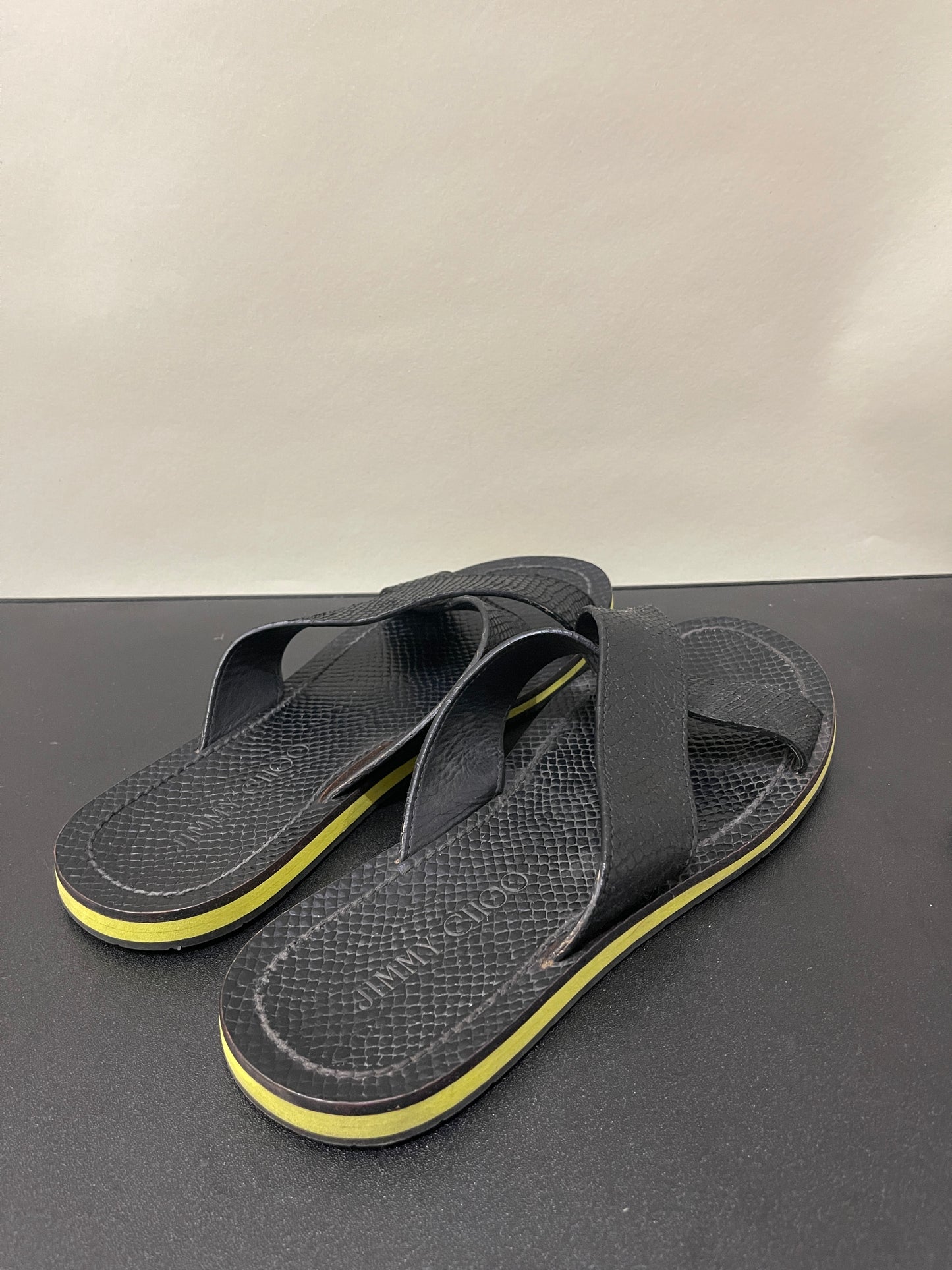 Jimmy Choo Black & Yellow Sandal