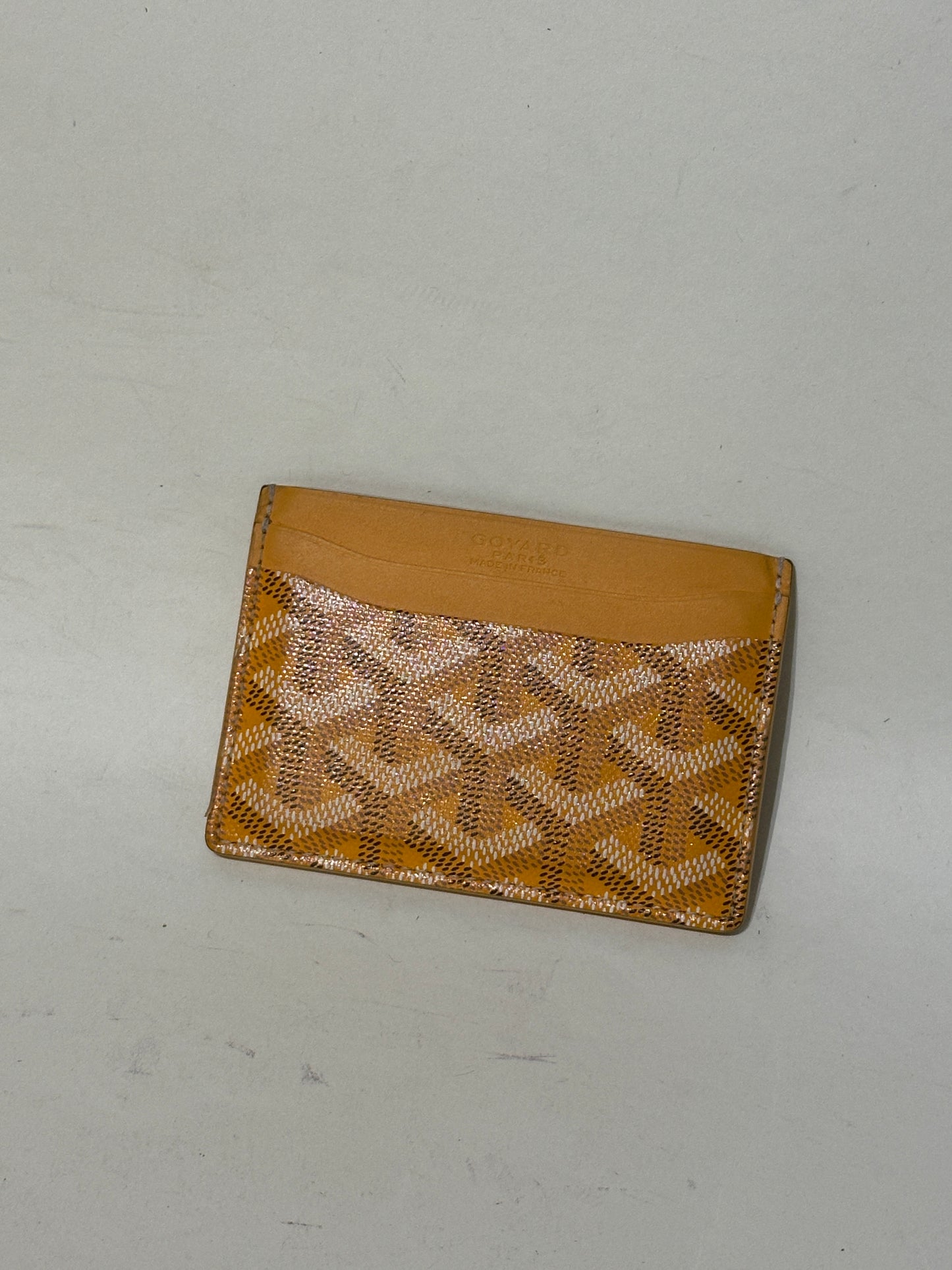 Goyard Yellow Monogram Saint Sulpice Cardholder