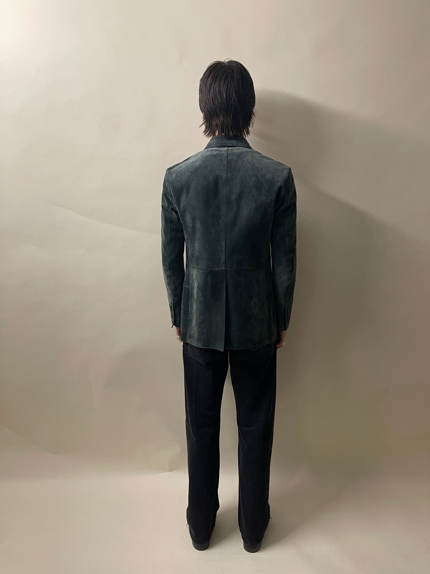 Tom Ford Dark Green Suede Blazer 38