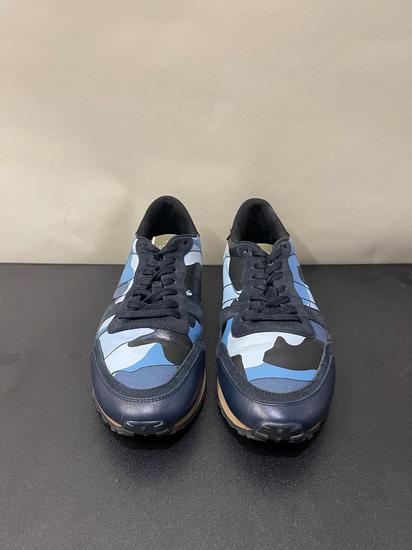 Valentino Blue Camo Rockrunner Sneakers 8 M / 9.5 W