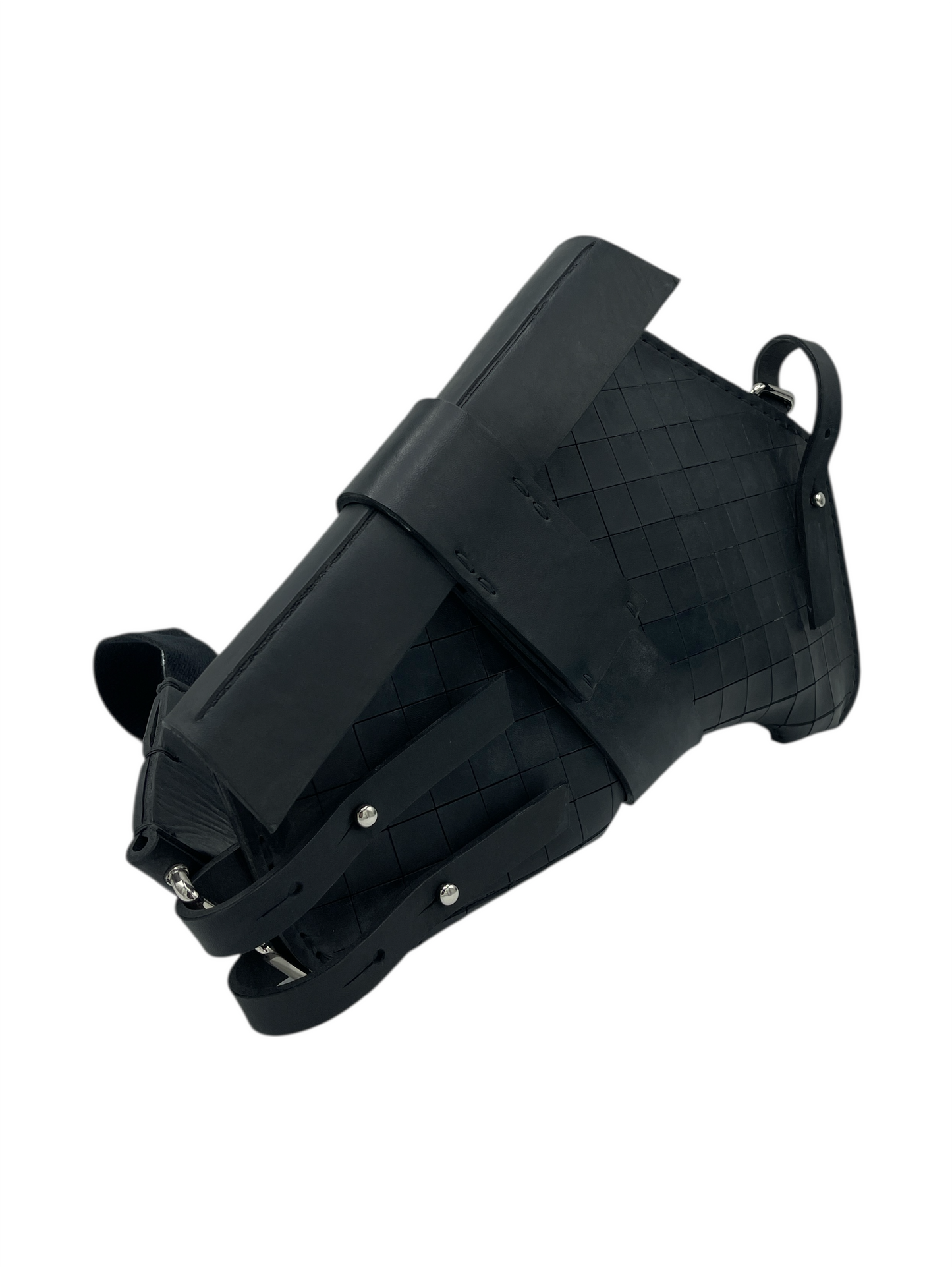 Omtura Black Horsehide Alas Cetus Sling Bag