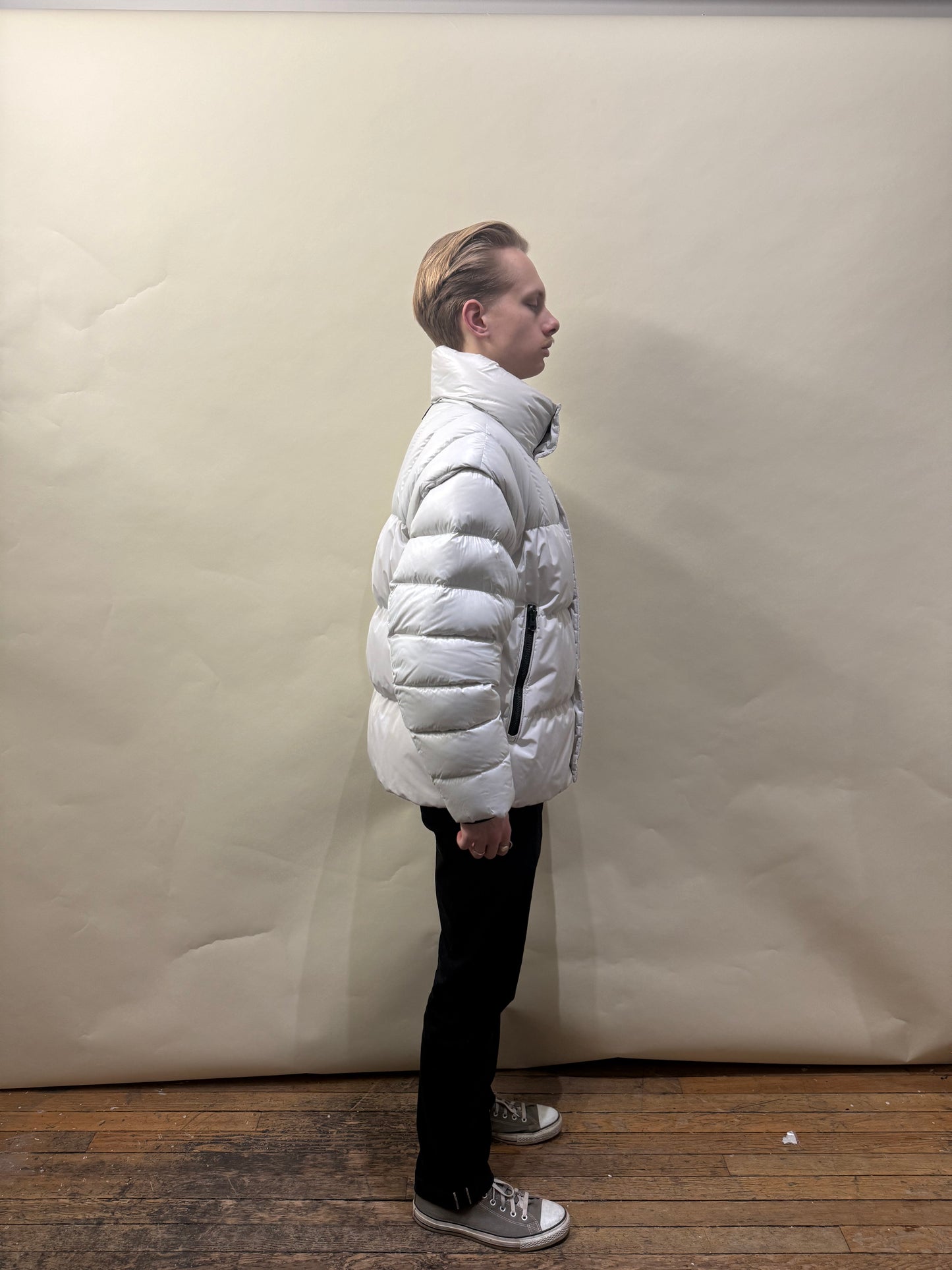 Mackage White Frederic 2-in-1 Convertible Down Coat Large - L