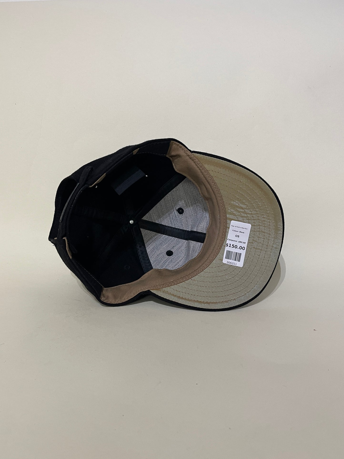 Fear of God x New Era Black G Logo Wool Blend Adjustable Hat