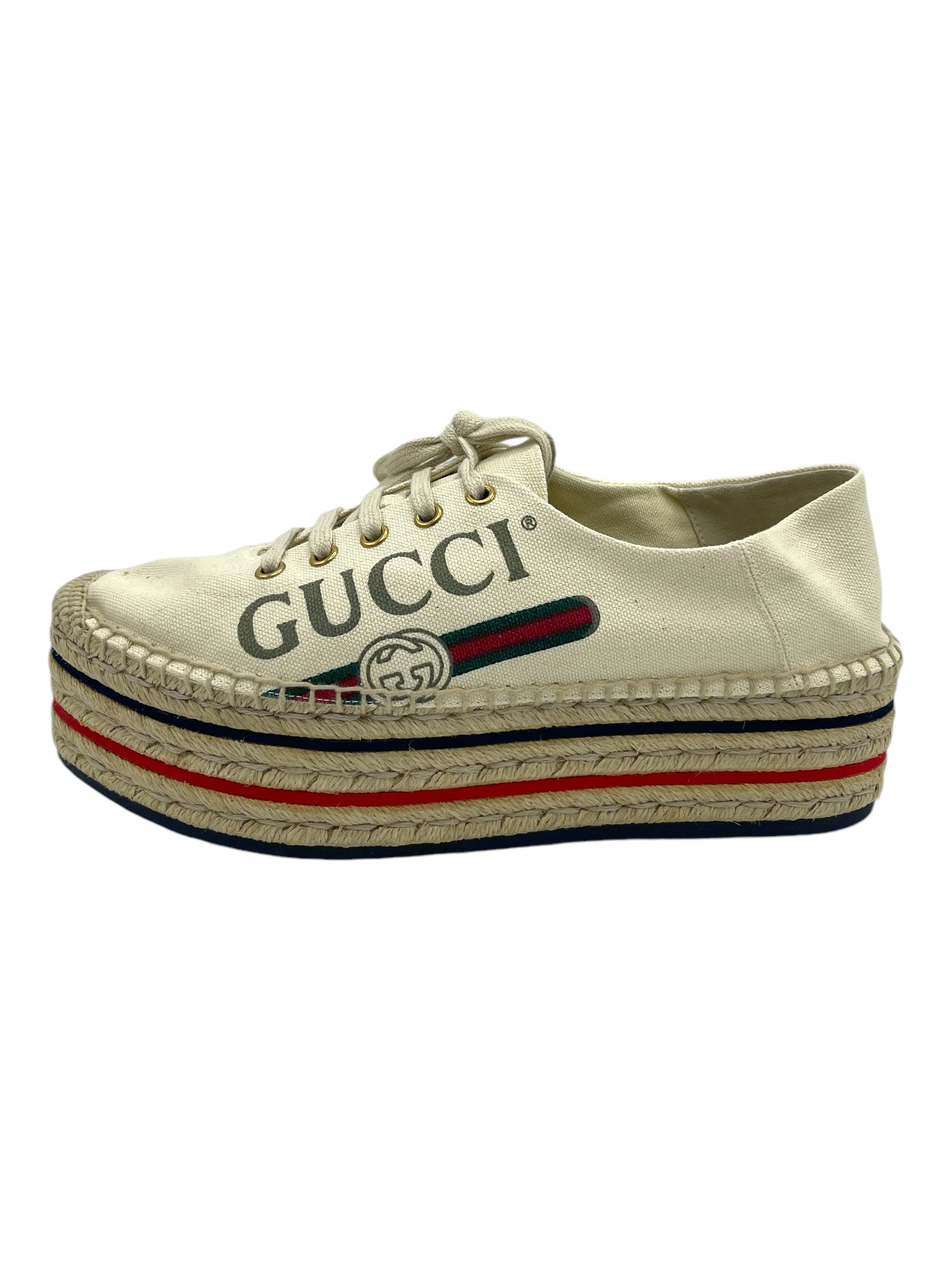 Gucci logo platform espadrille on sale