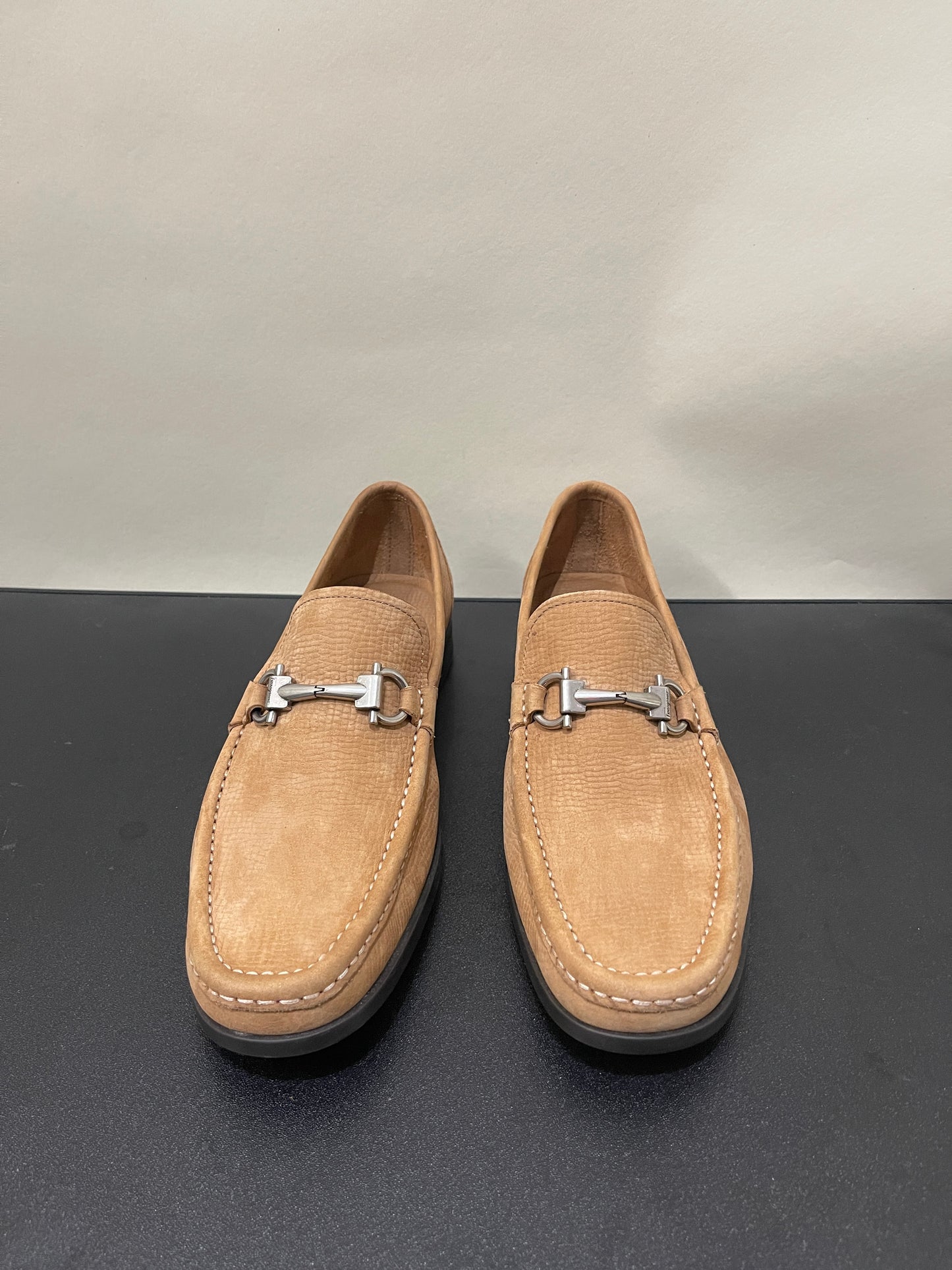 Salvatore Ferragamo Tan Suede Grandioso 2 Loafers 8 M / 9.5 W