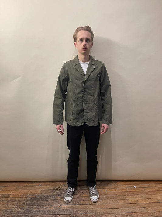 Kapital Army Green Cotton Blend Ripstop Chore Coat Medium - M