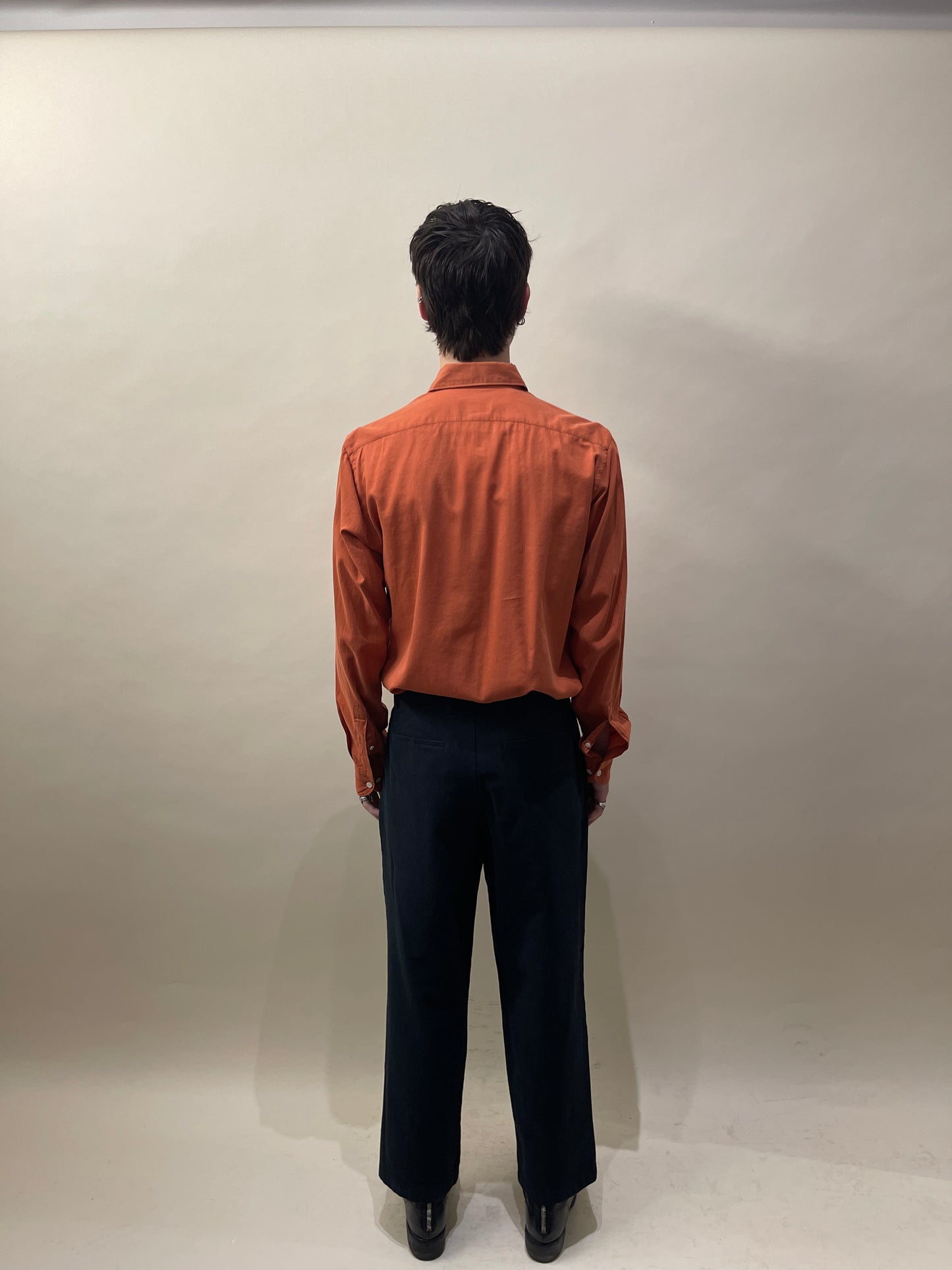Eton Burnt Orange Light Cotton Dress Shirt 15.5