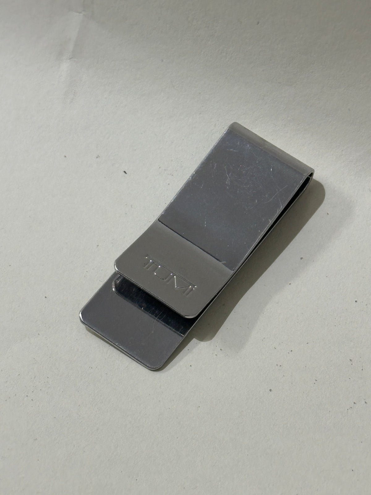 Tumi Silver Ballistic Etched Money Clip