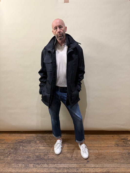 G-Lab Black Nylon 3 Pocket Coat XXL