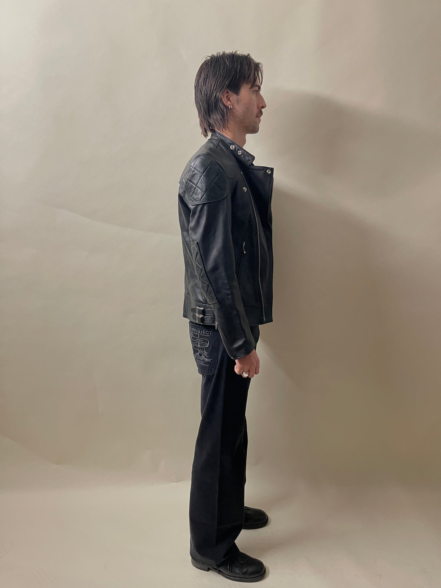 Lewis Leathers Black Cowhide Super Monza No. 445 Jacket 36