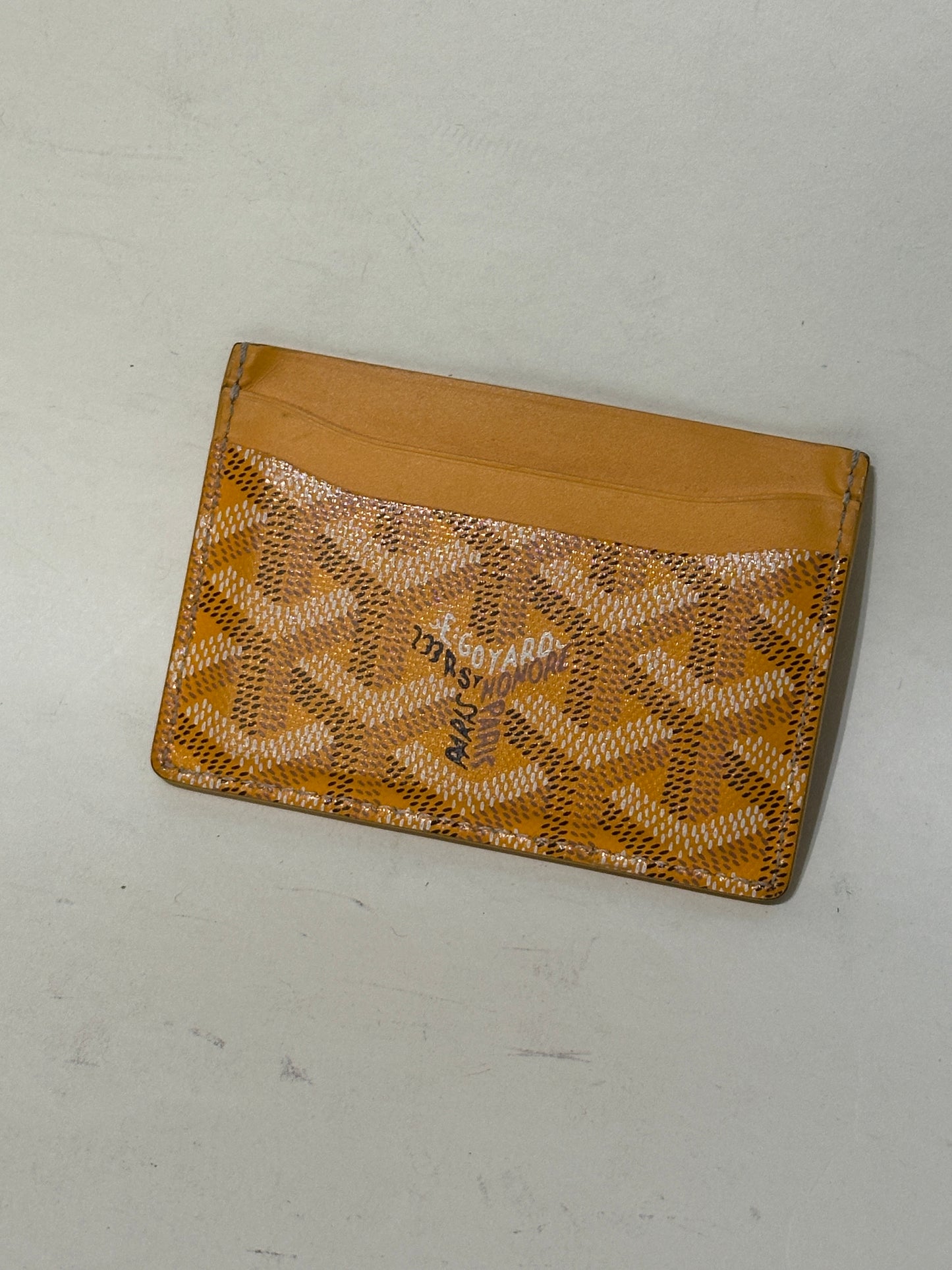 Goyard Yellow Monogram Saint Sulpice Cardholder