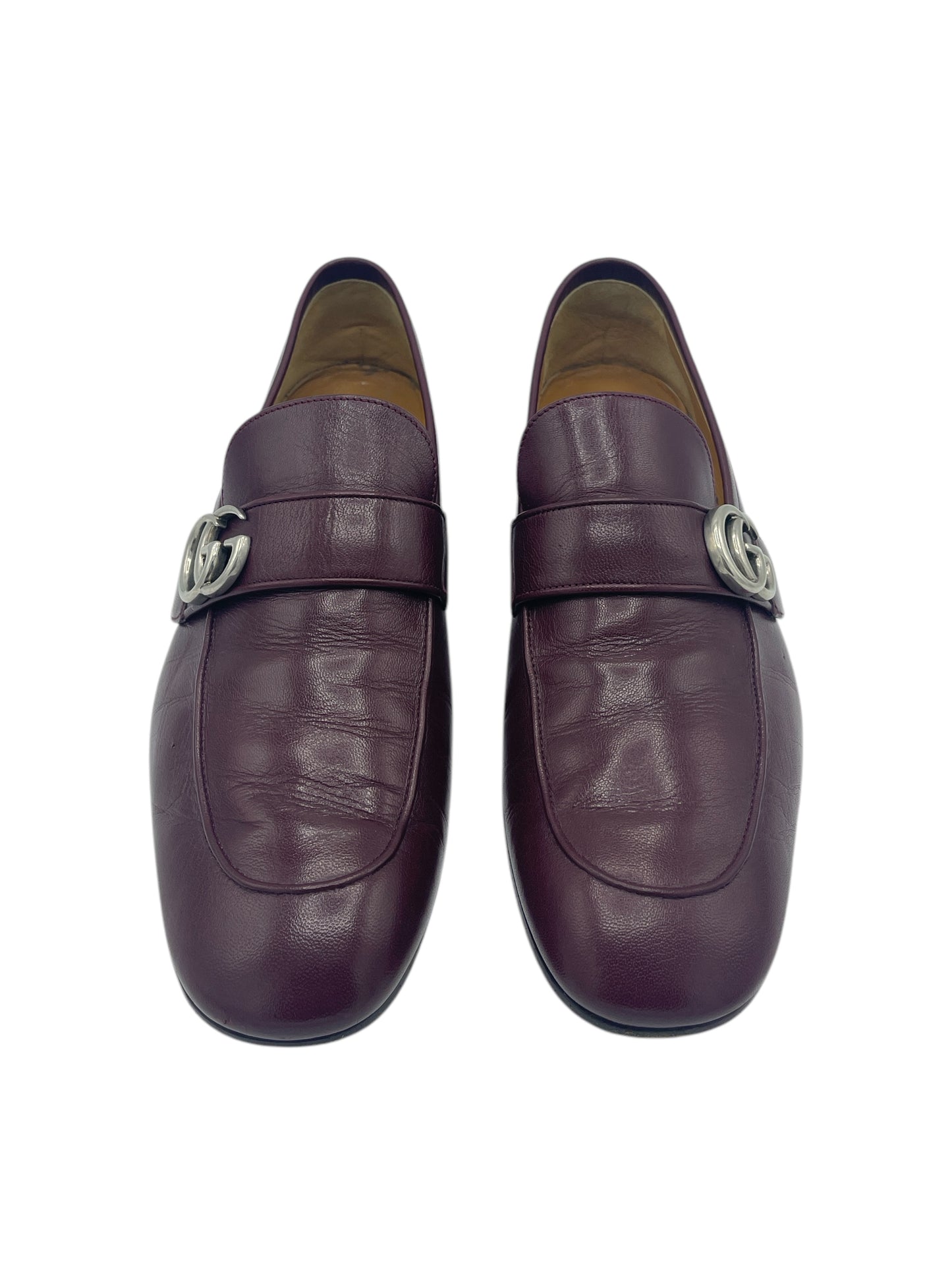 Gucci Eggplant Leather Donnie Loafers 9.5 M / 11 W