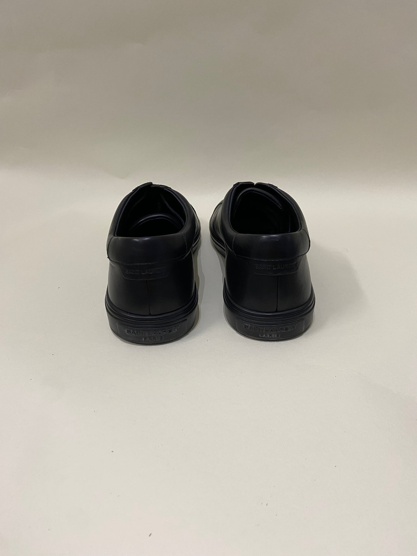 Saint Laurent Black Leather Basic Sneakers 8 M / 9.5 W