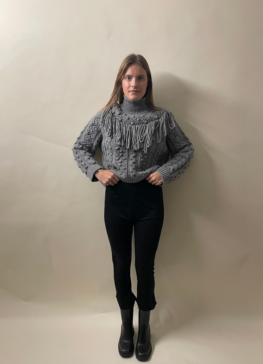 Comme Des Garcons Black Acrylic Flared Track Pants Medium - M