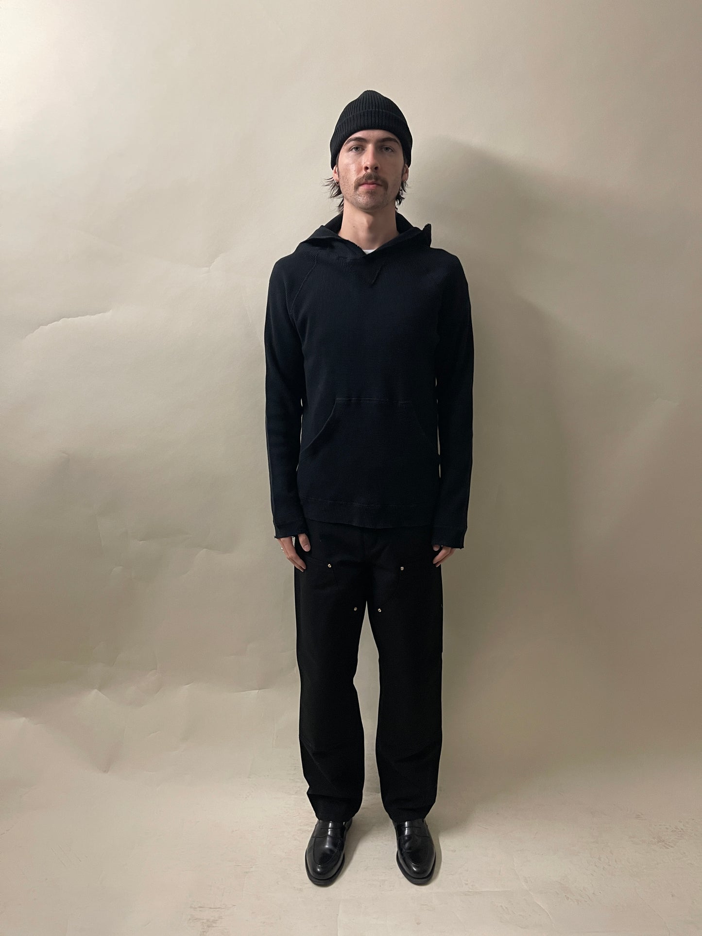 Chrome Hearts Black Cotton Thermal Horseshoe Hoodie Medium - M