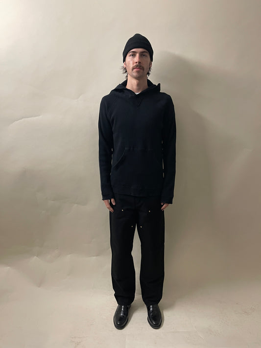 Chrome Hearts Black Cotton Thermal Horseshoe Hoodie Medium - M