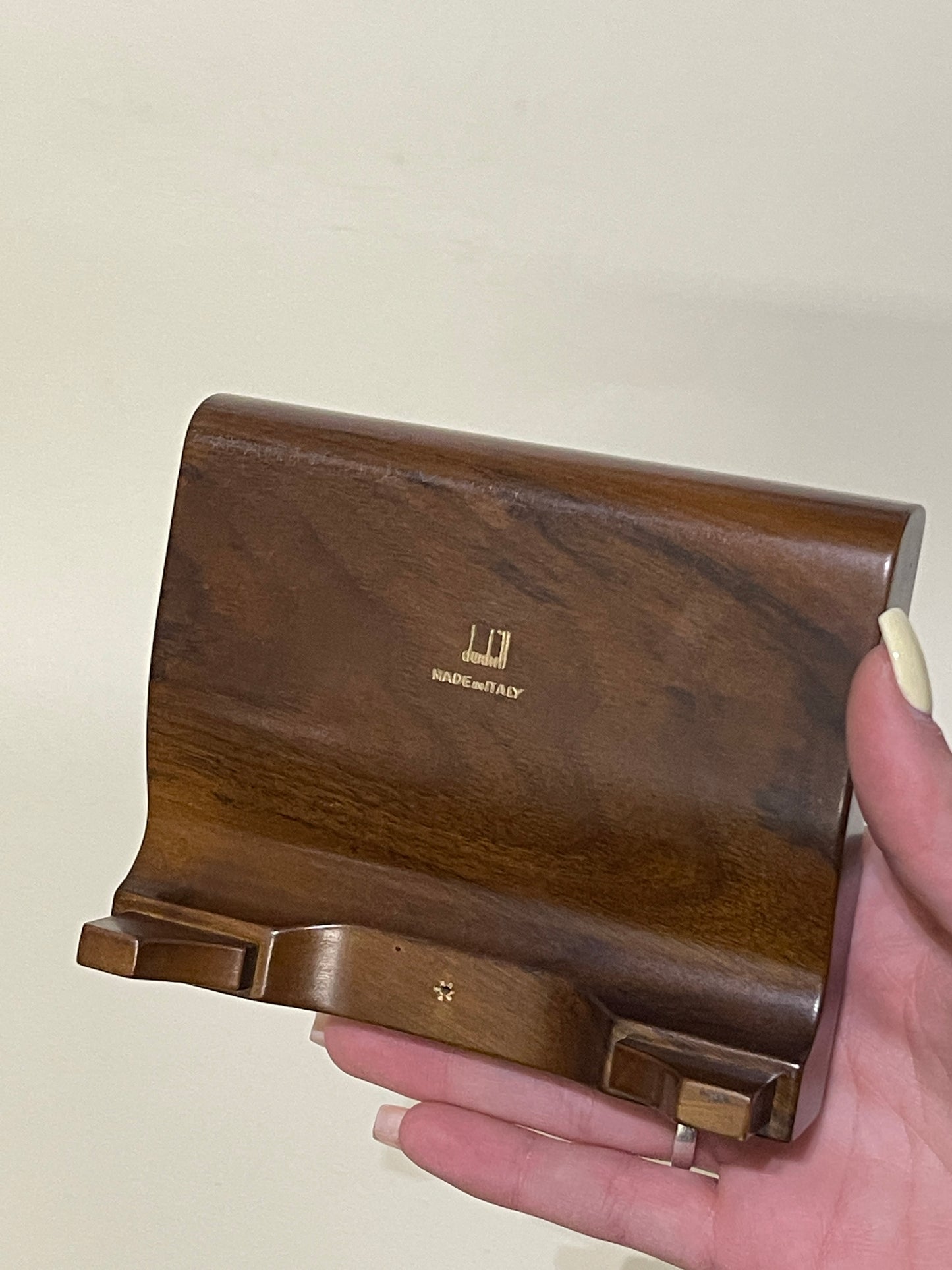 Dunhill Wooden Triple Pipe Stand