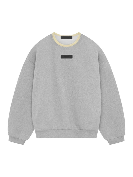 Essentials Fear of God Light Heather Grey Spring Tab Detail Sweatshirt