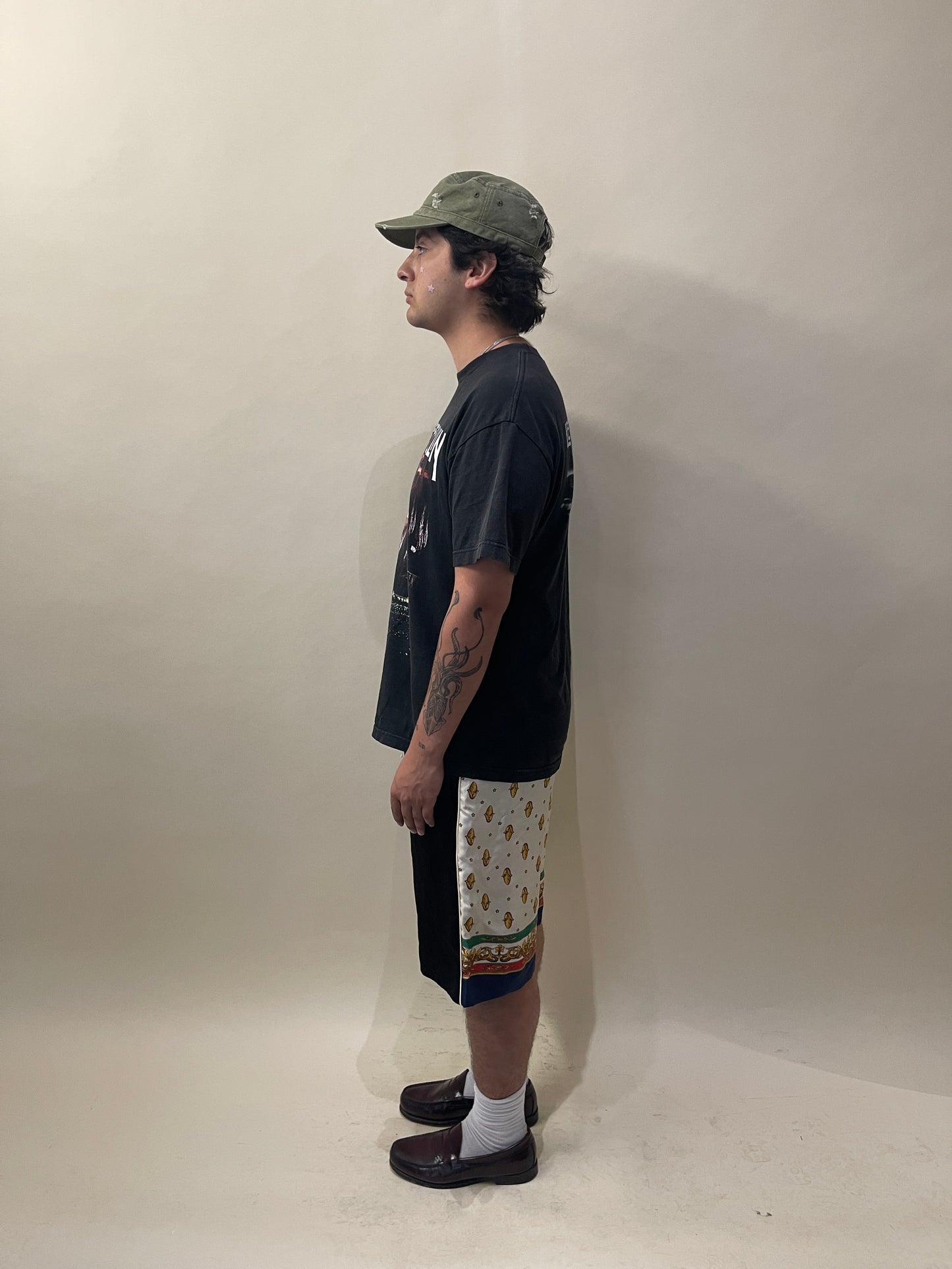 Gucci Black & Multicolour Acorn Monogram Acetate Shorts 36